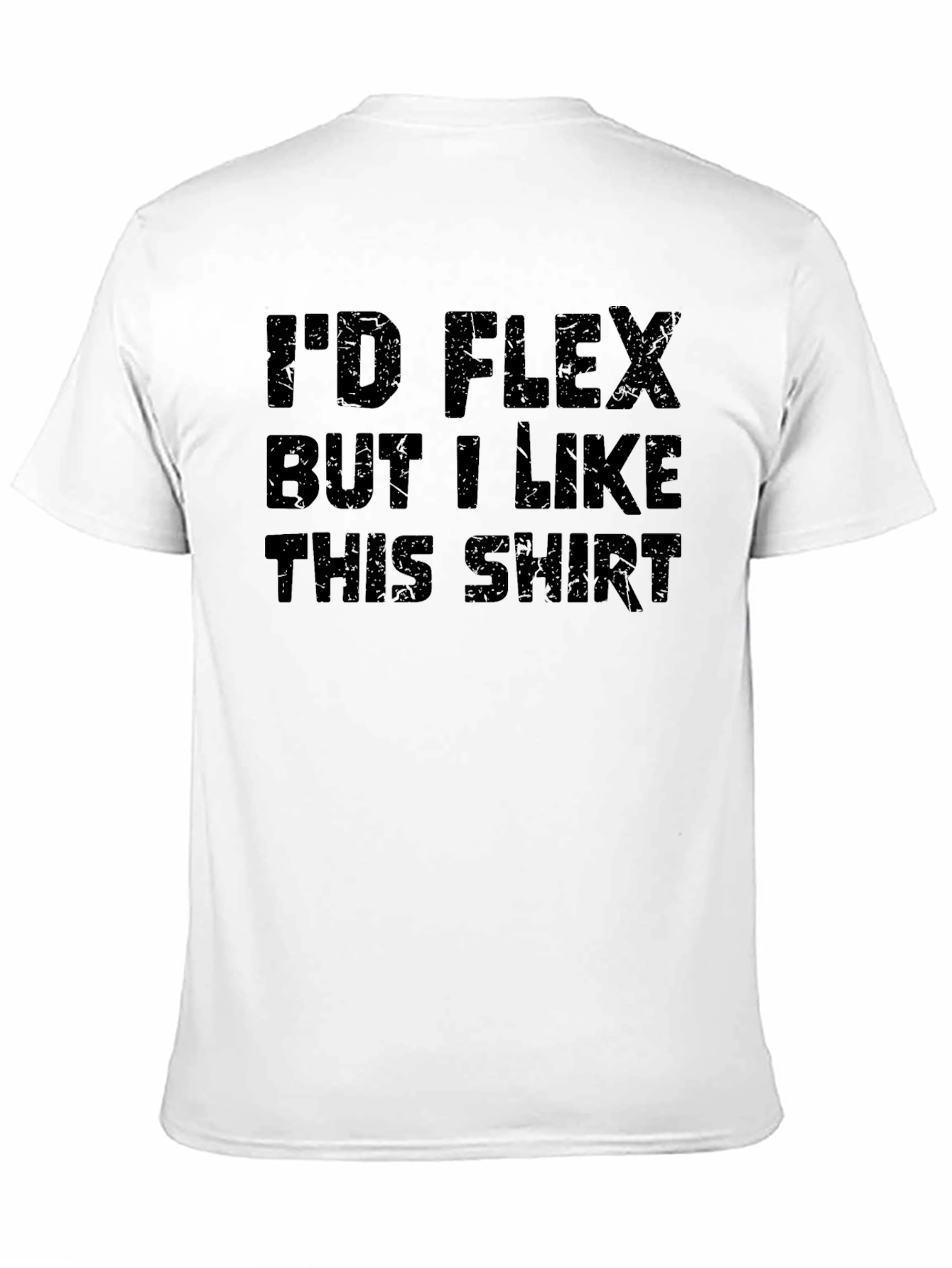 Black I'd Flex But I Like This Shirt - Funny Workout Tee view 11