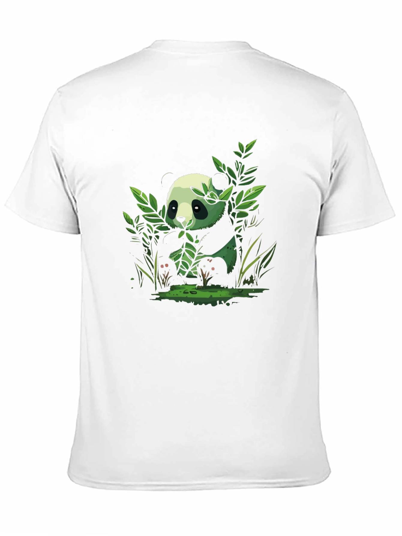 Black Panda Graphic Tee - Black Cotton Comfort view 11