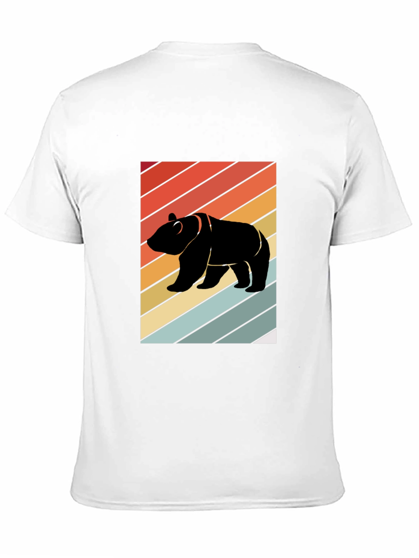 Black Retro Bear Graphic Tee - Black view 11