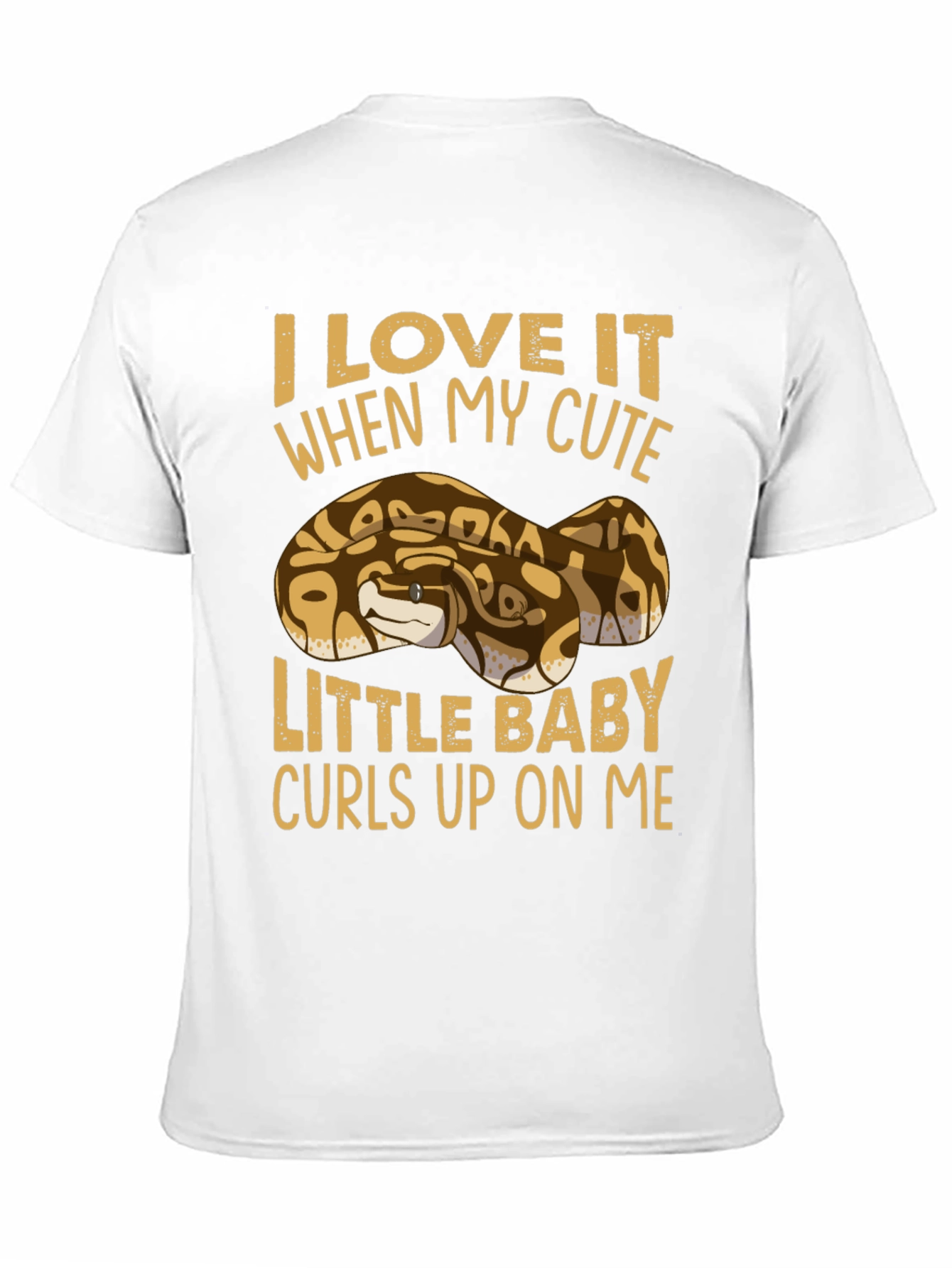 Black Cute Ball Python T-Shirt view 11