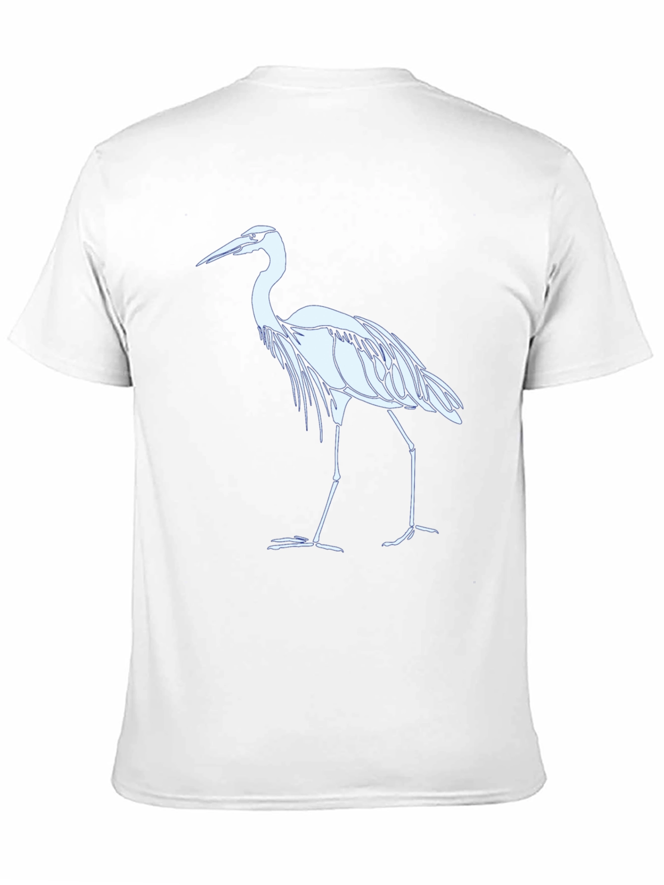 Black Heron Graphic Tee - Black Cotton Blend T-Shirt view 11