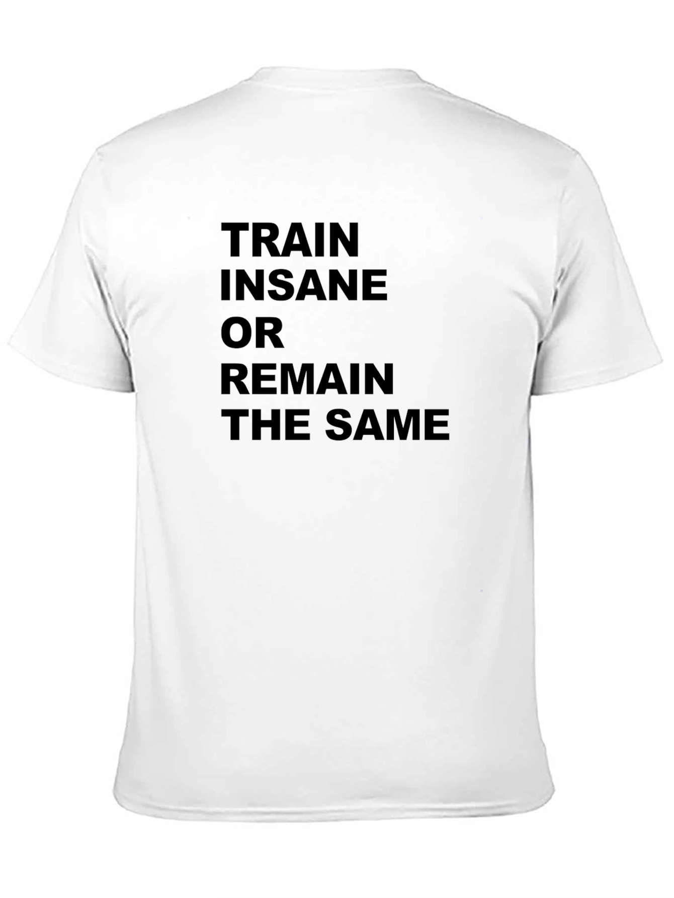 Black Train Insane Motivational Graphic T-Shirt view 11