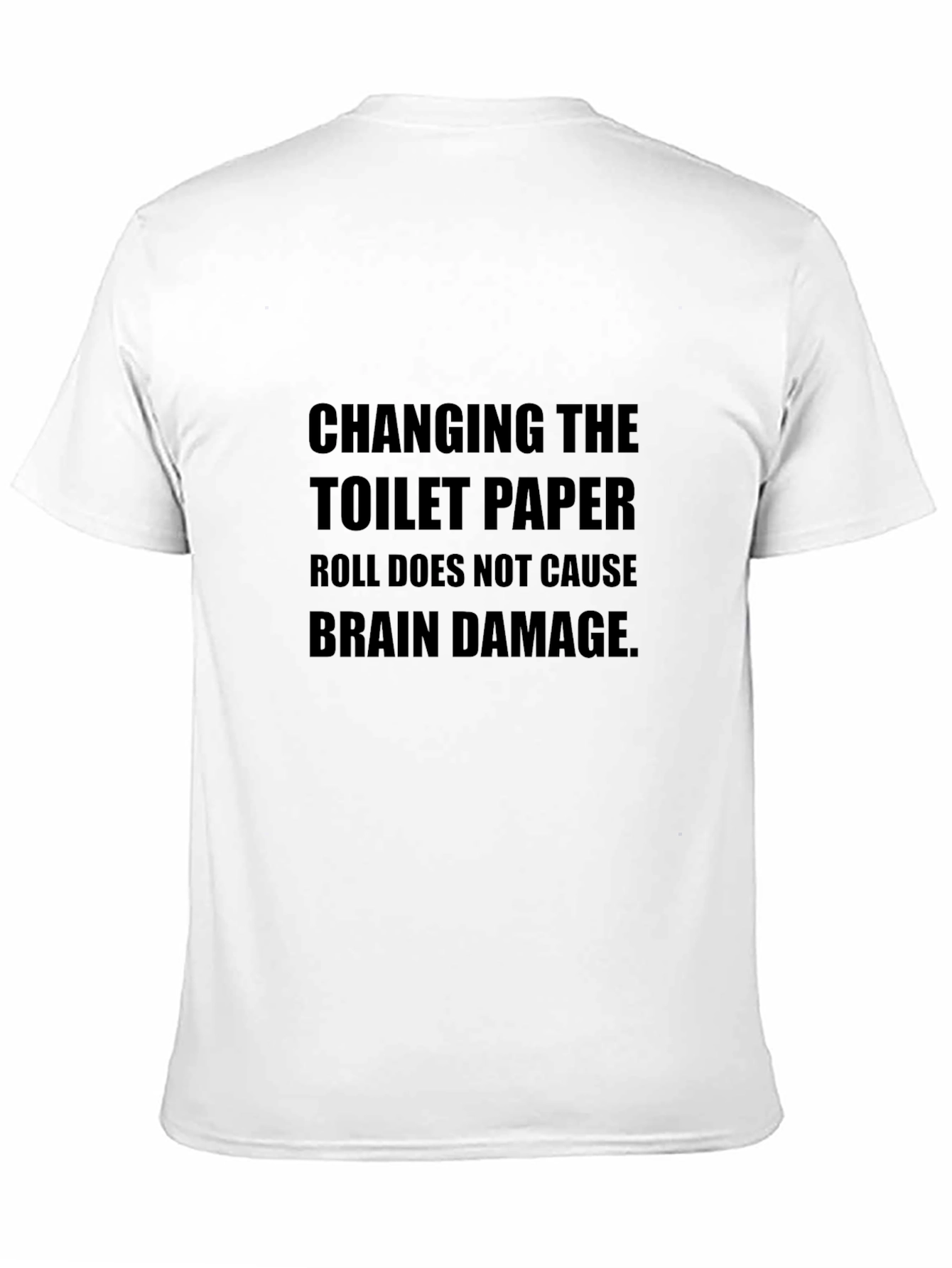 Black Changing Toilet Paper Roll Funny T-Shirt view 11
