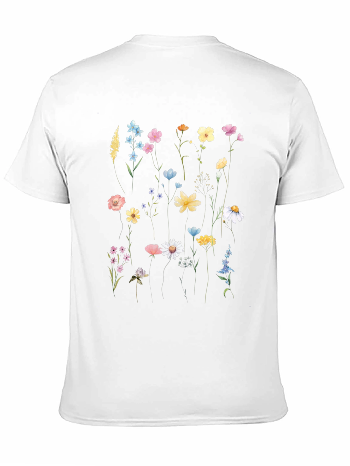 Black Floral Print Black T-Shirt view 11