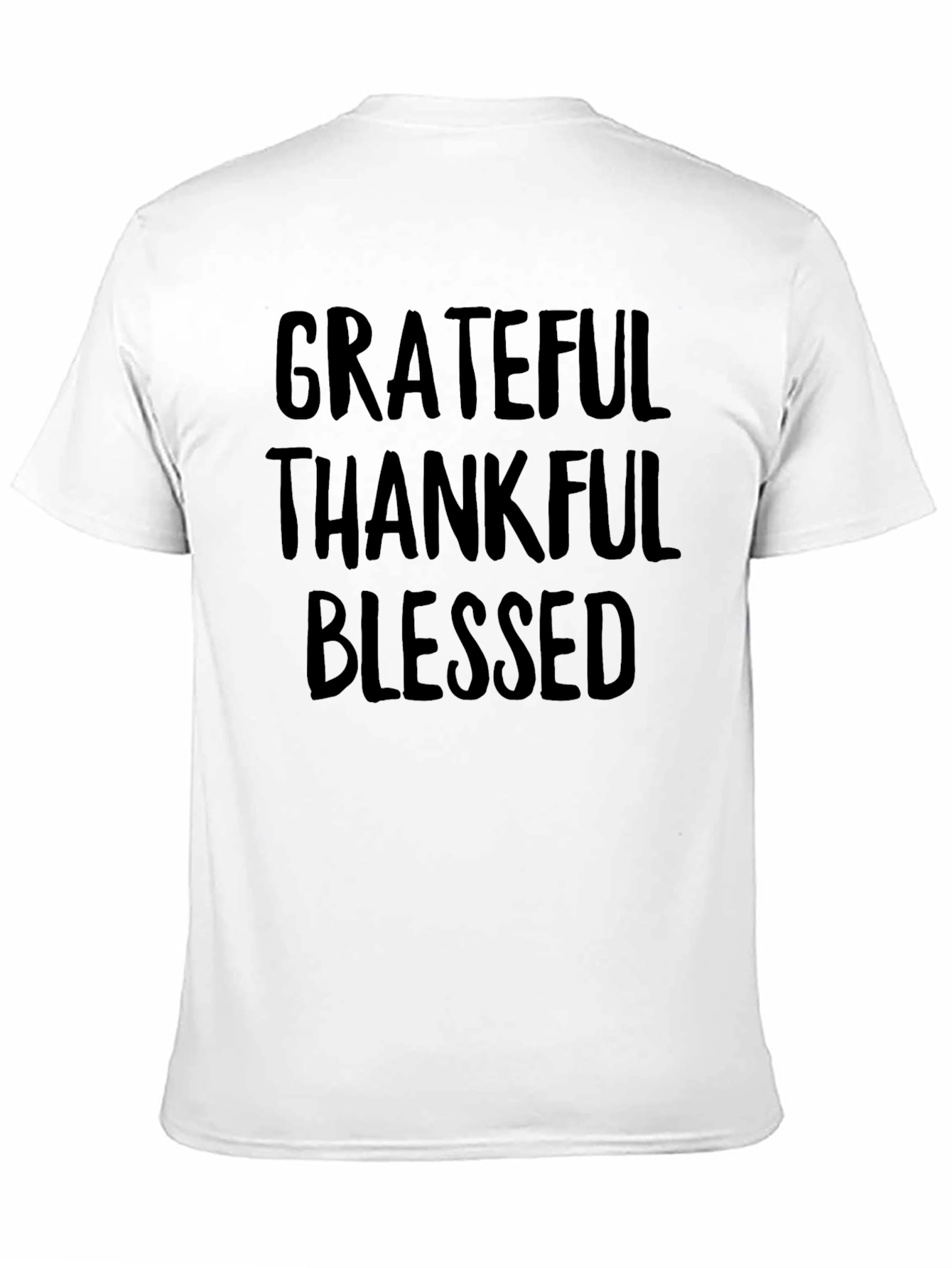 Black Grateful Thankful Blessed Graphic Tee view 11