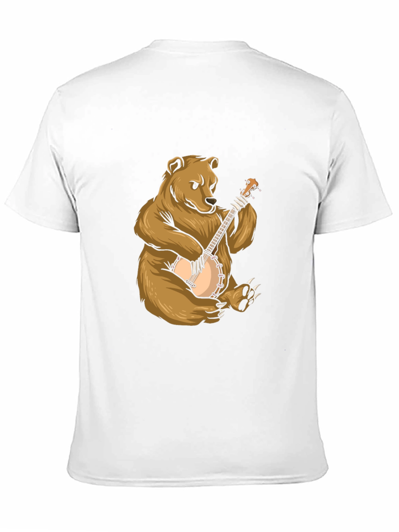 Black Bear Playing Banjo Graphic Tee view 11