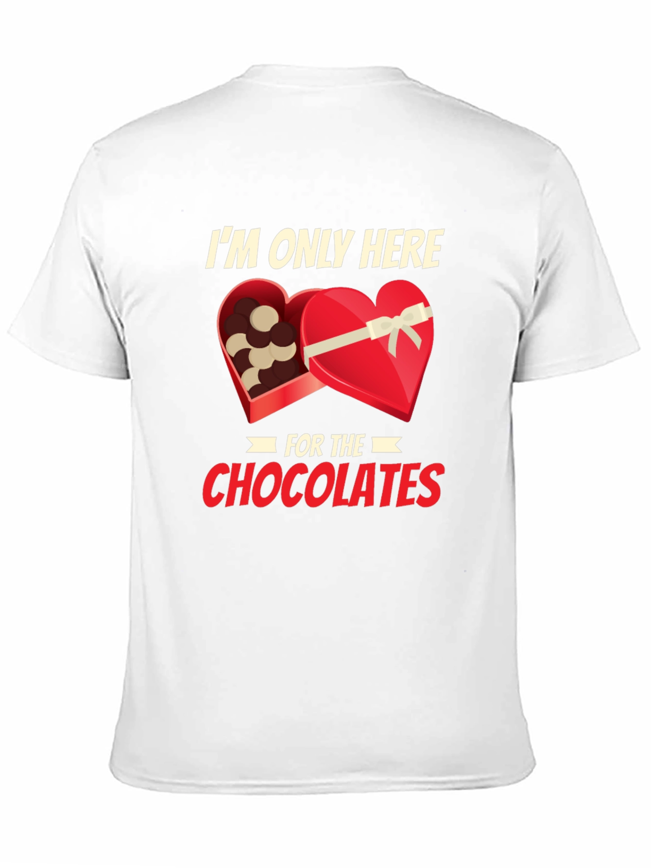 Black Chocolate Lover T-Shirt: I'm Only Here for the Chocolates view 11
