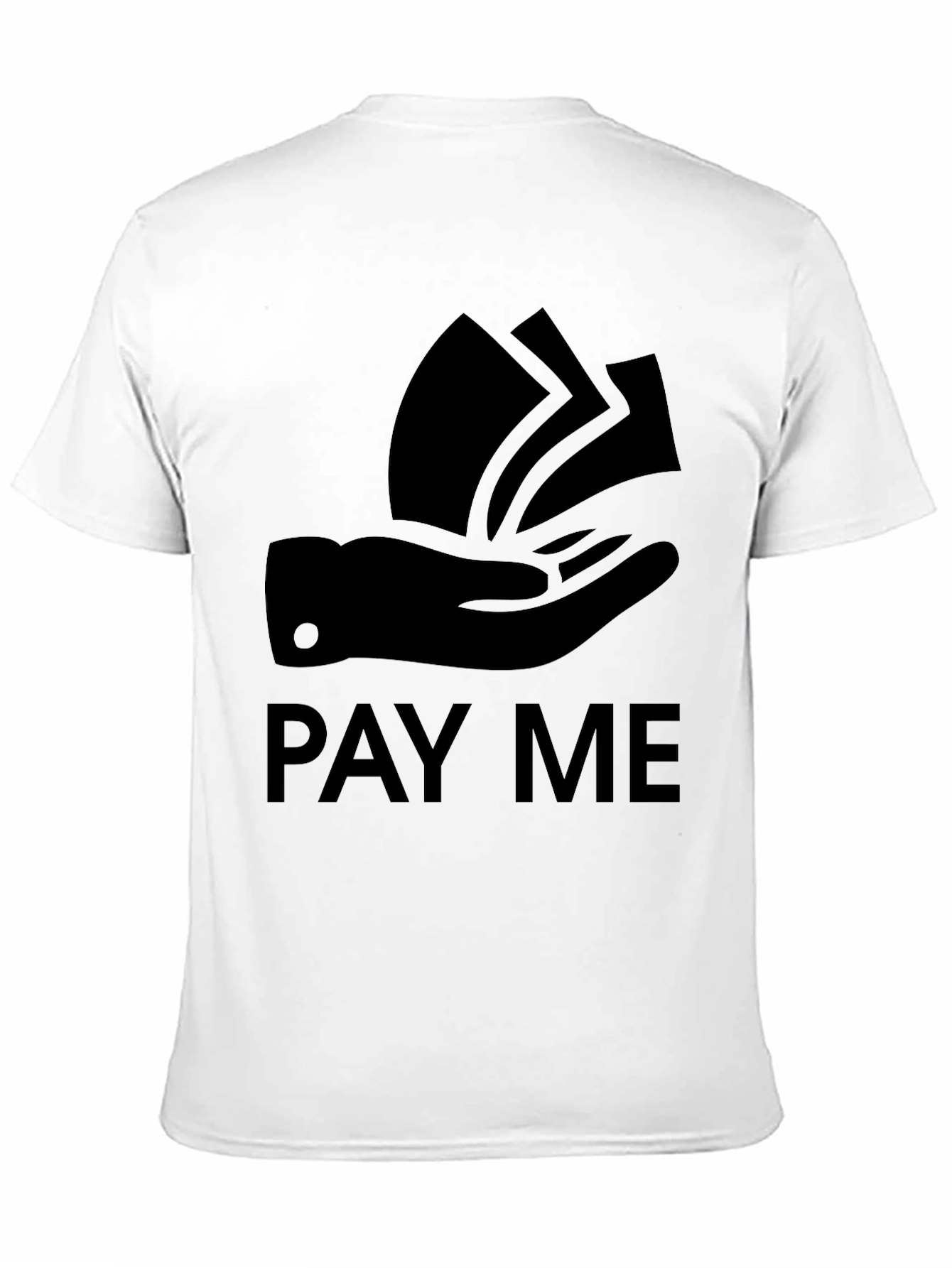 Black Pay Me Graphic Tee - Bold Statement T-Shirt view 11