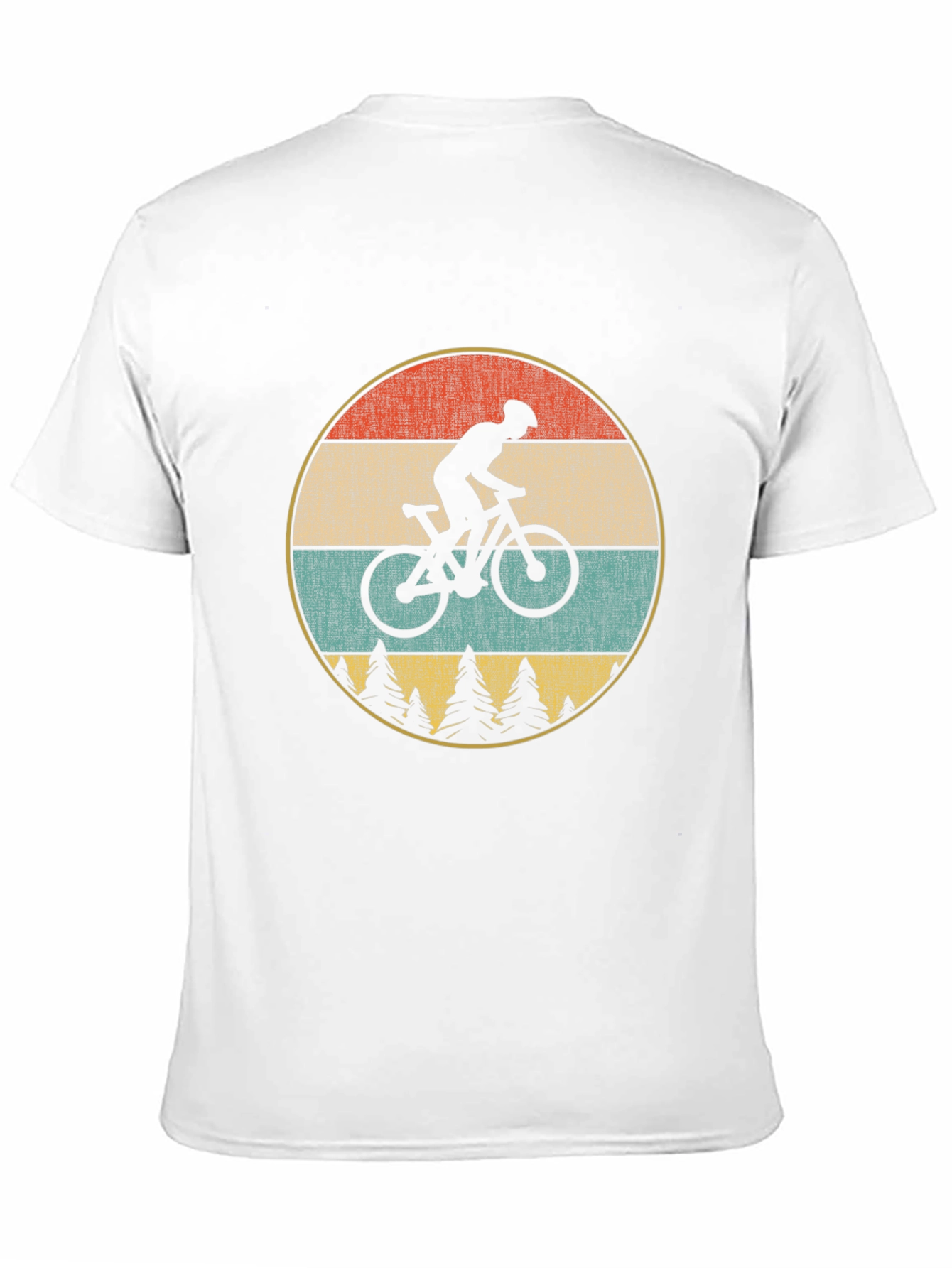 Black Retro Mountain Bike T-Shirt view 11