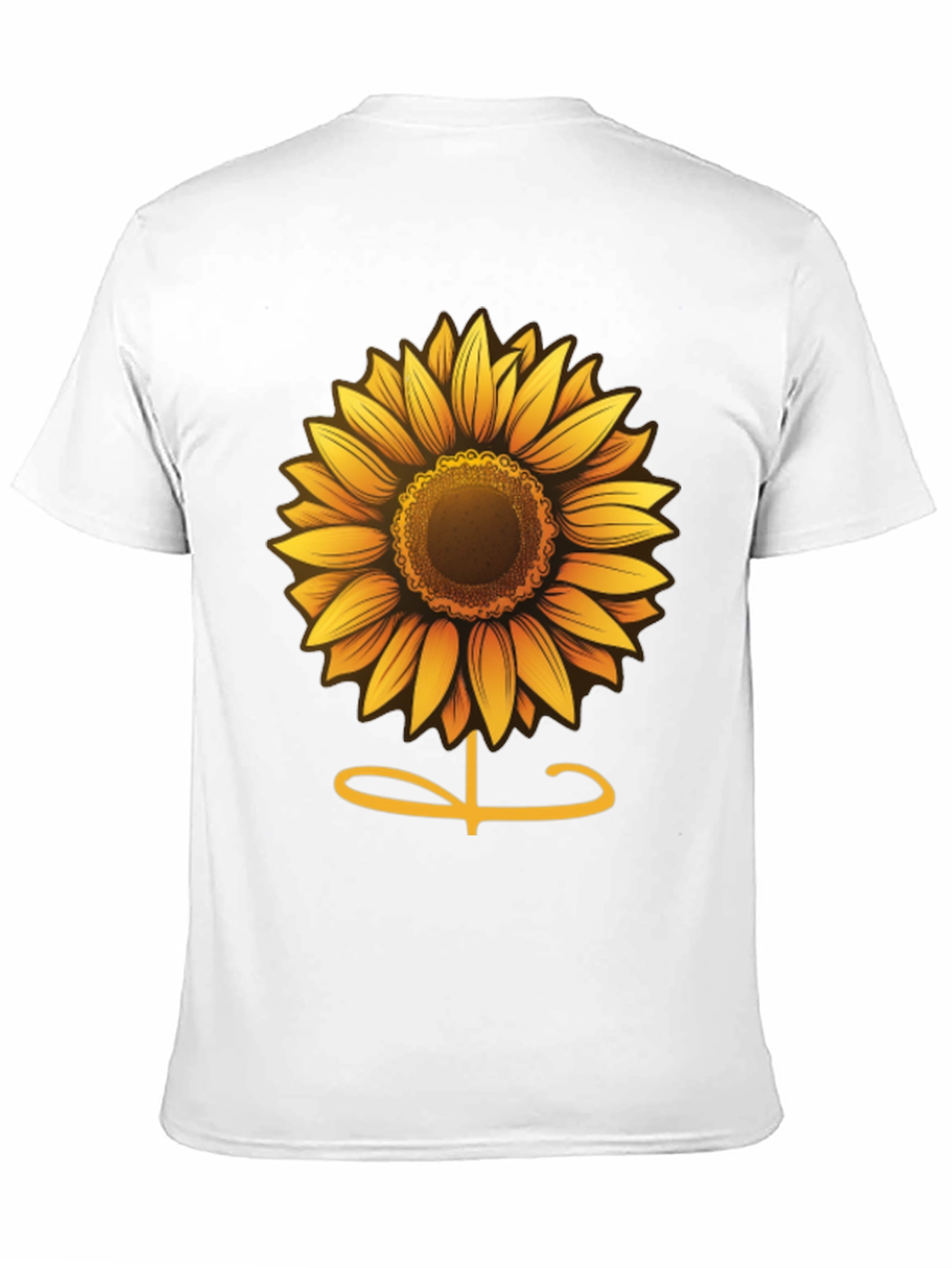 Black Sunflower Graphic Tee - Soft Cotton Comfort view 11
