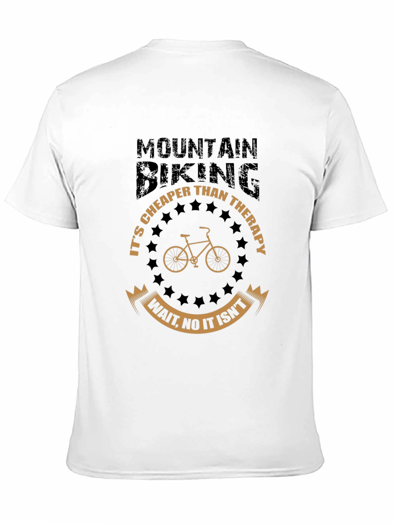 Black Mountain Biking Therapy T-Shirt Funny Bike Tee view 11