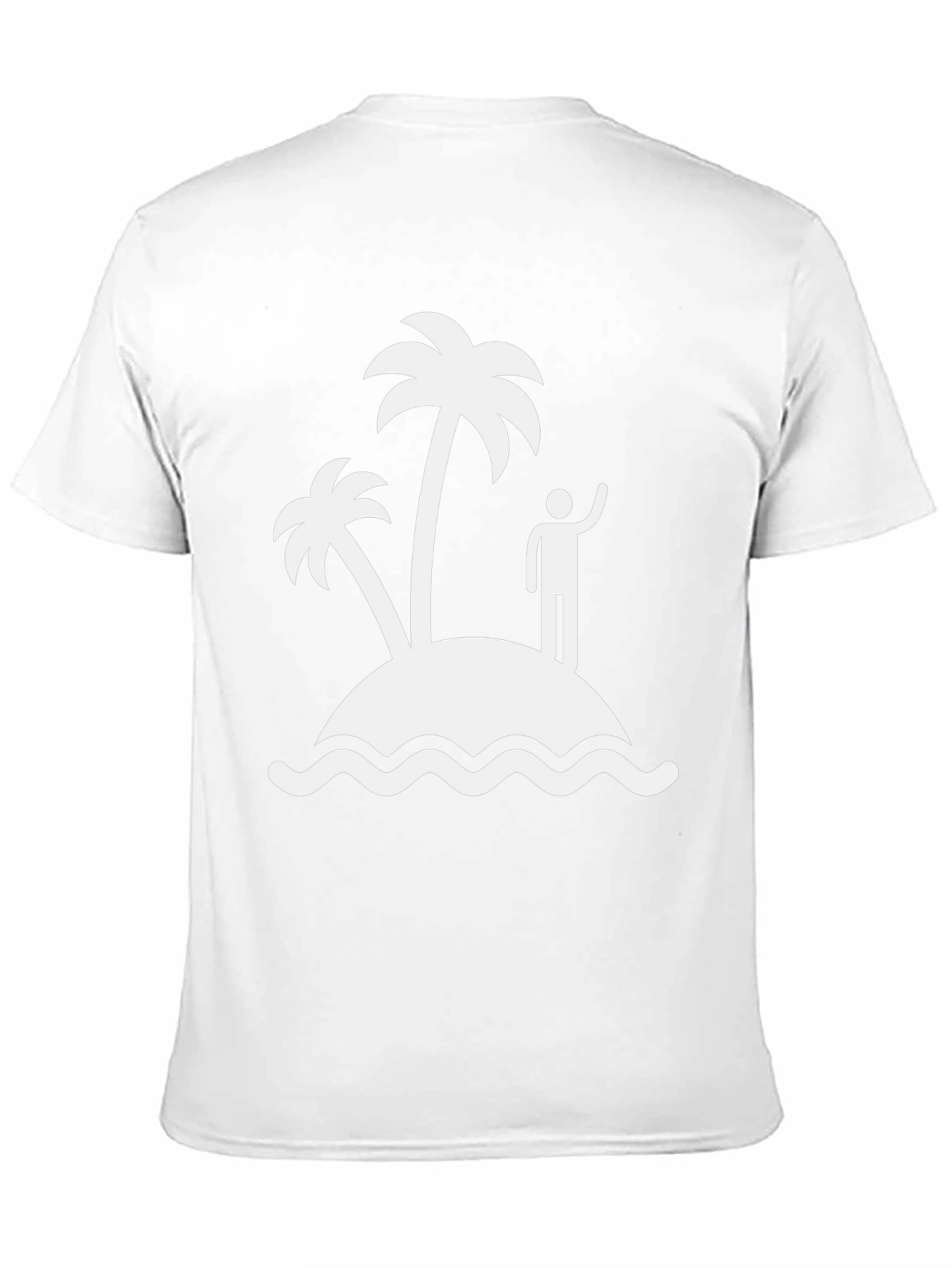 Black Island Life Tee - Tropical Palm Tree Graphic T-Shirt view 11