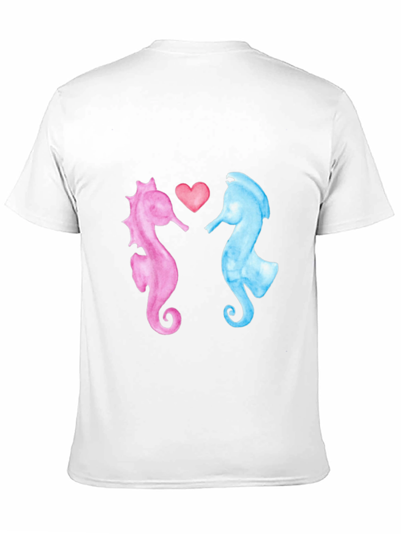 Black Sea Horse Love T-Shirt view 11