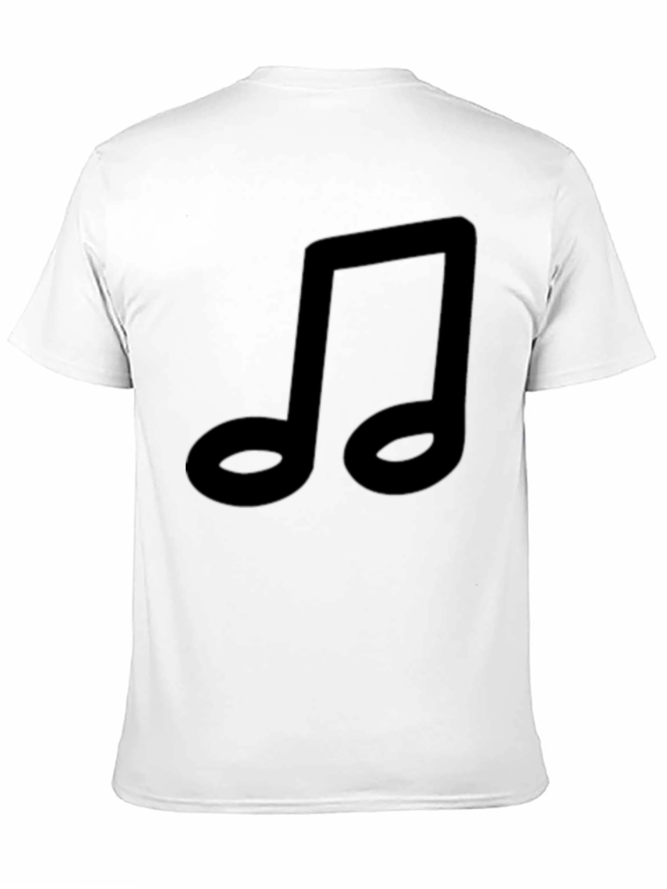 Black Music Note Graphic Black T-Shirt view 11