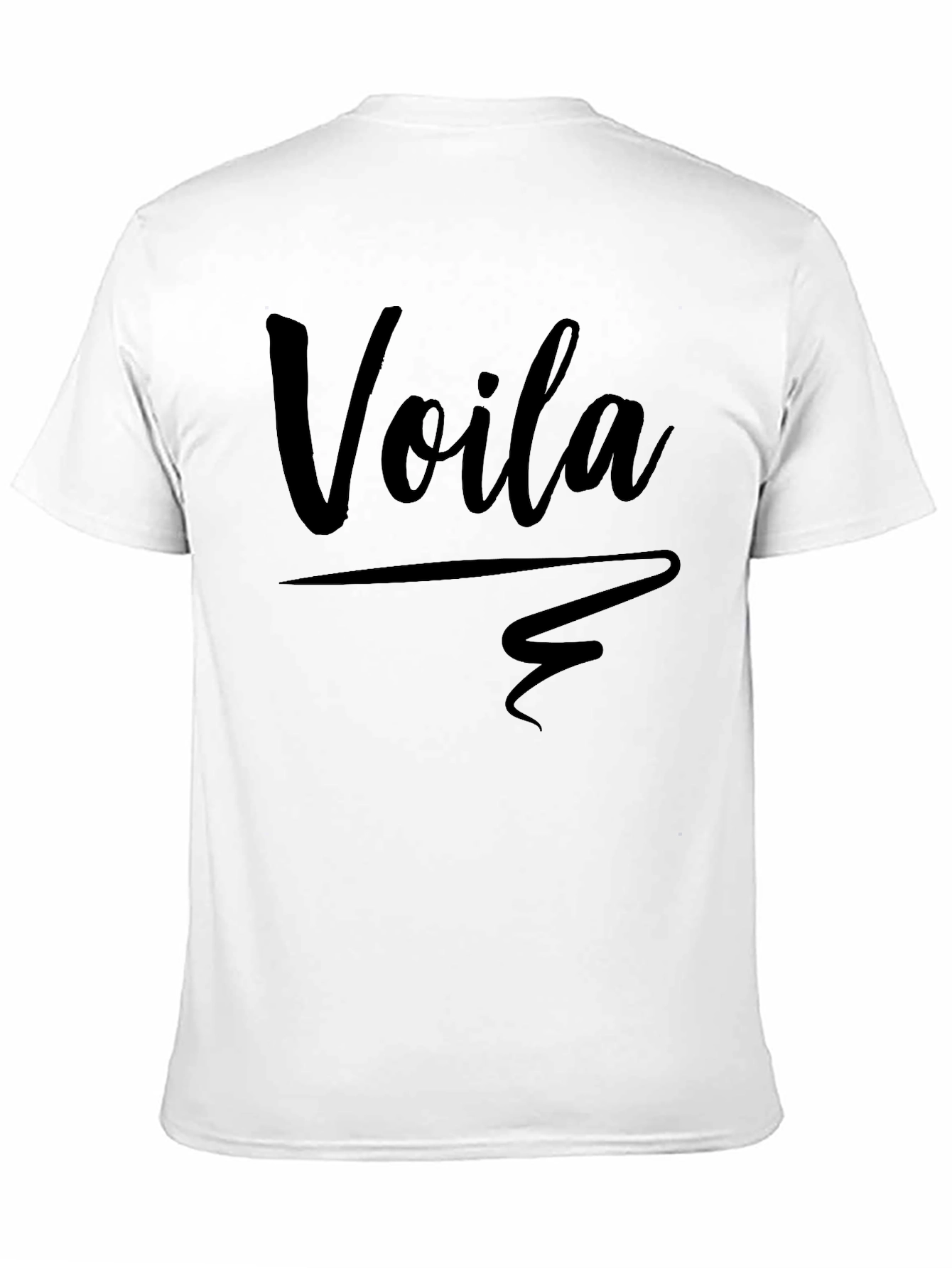 Black Voilà Graphic Tee - Stylish Unisex T-Shirt view 11