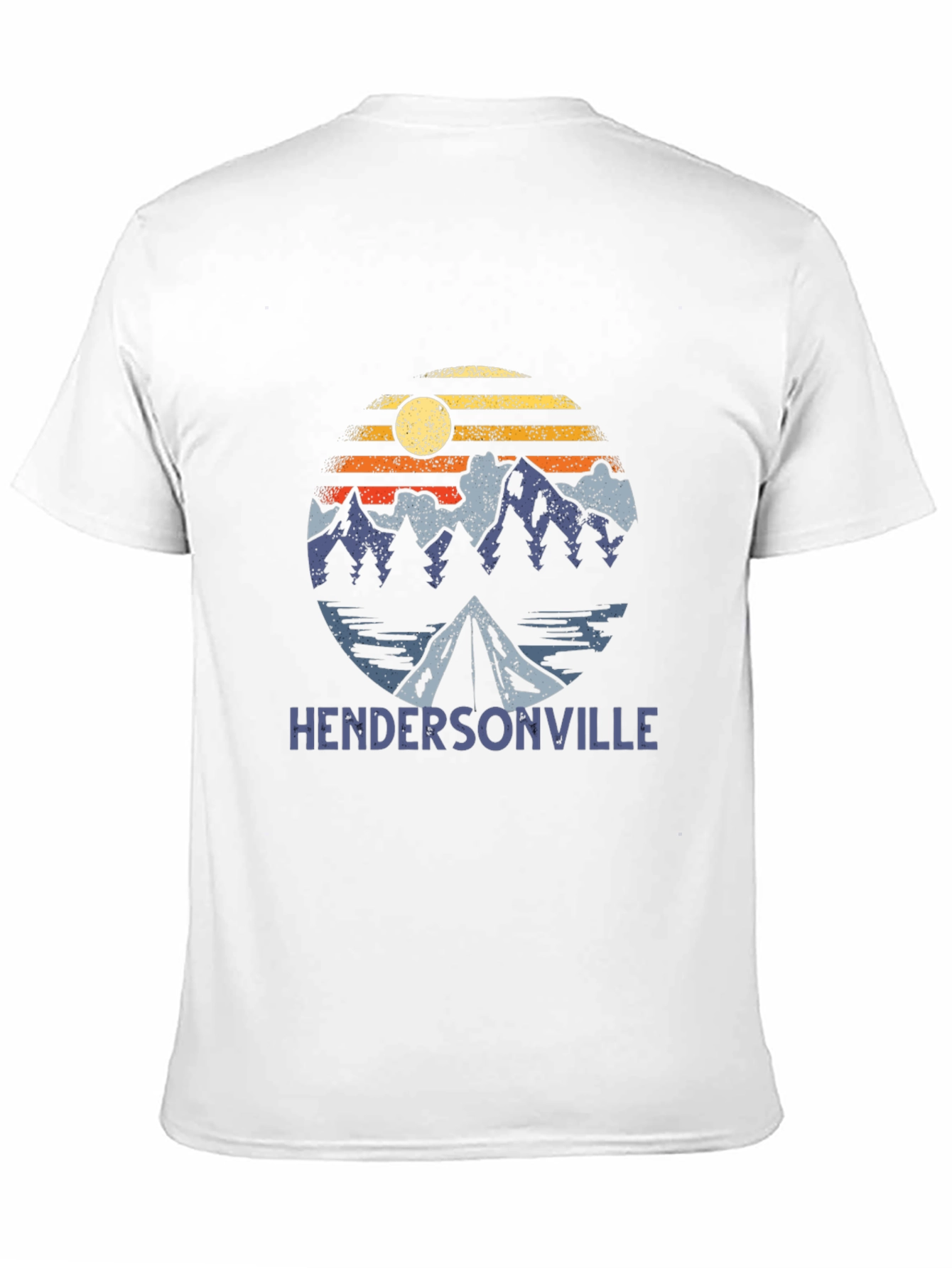 Black Hendersonville Camping Adventure T-Shirt view 11