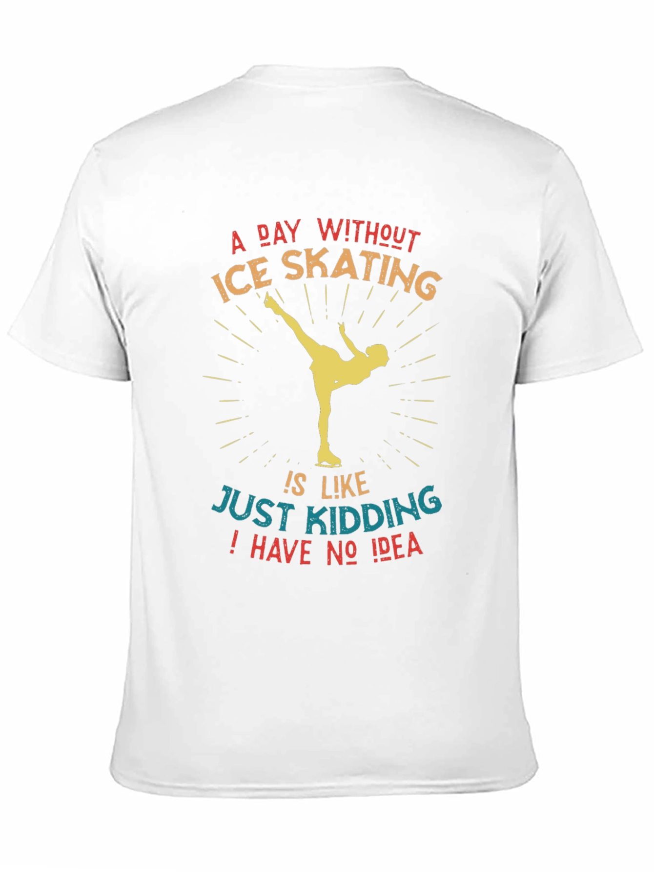 Black Ice Skating Graphic Tee - Funny Skater Shirt view 11