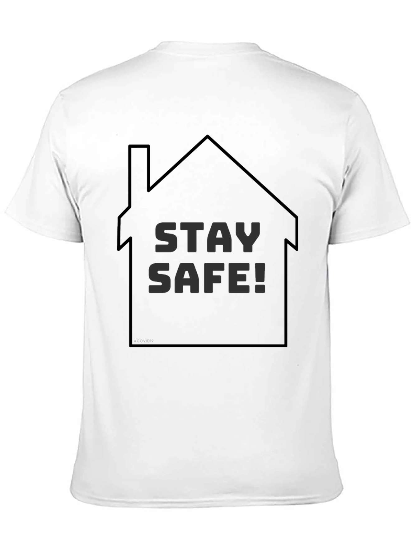 Black Stay Safe Home T-Shirt - Unisex Casual Tee view 11