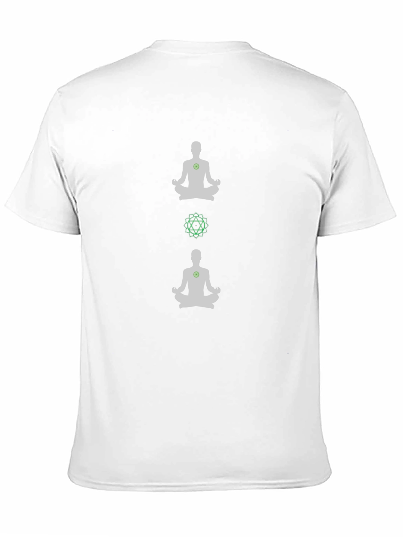 Black Meditate Chakra T-Shirt - Black Yoga Tee view 11