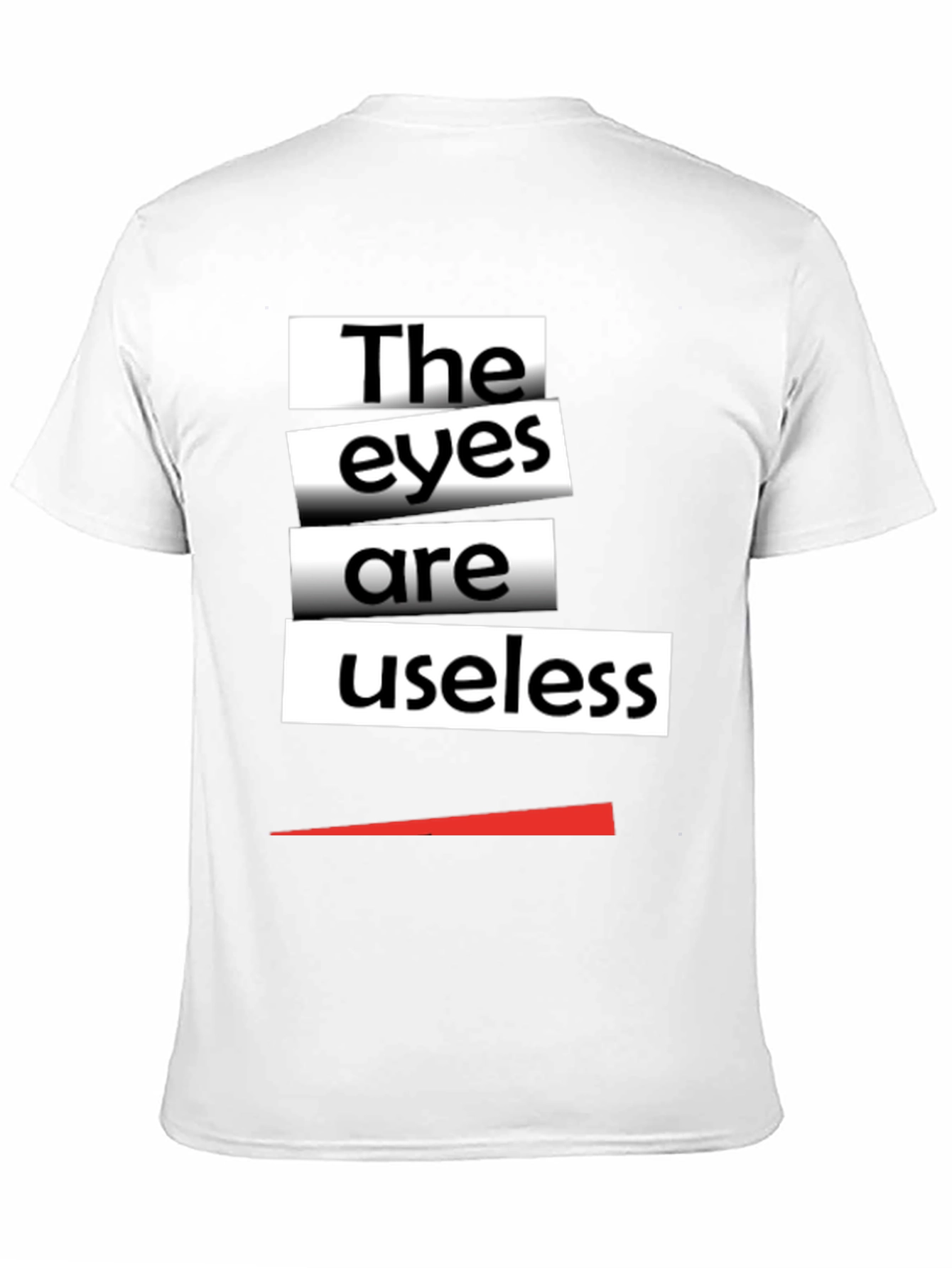 Black The Eyes Are Useless Graphic Tee - Black view 11