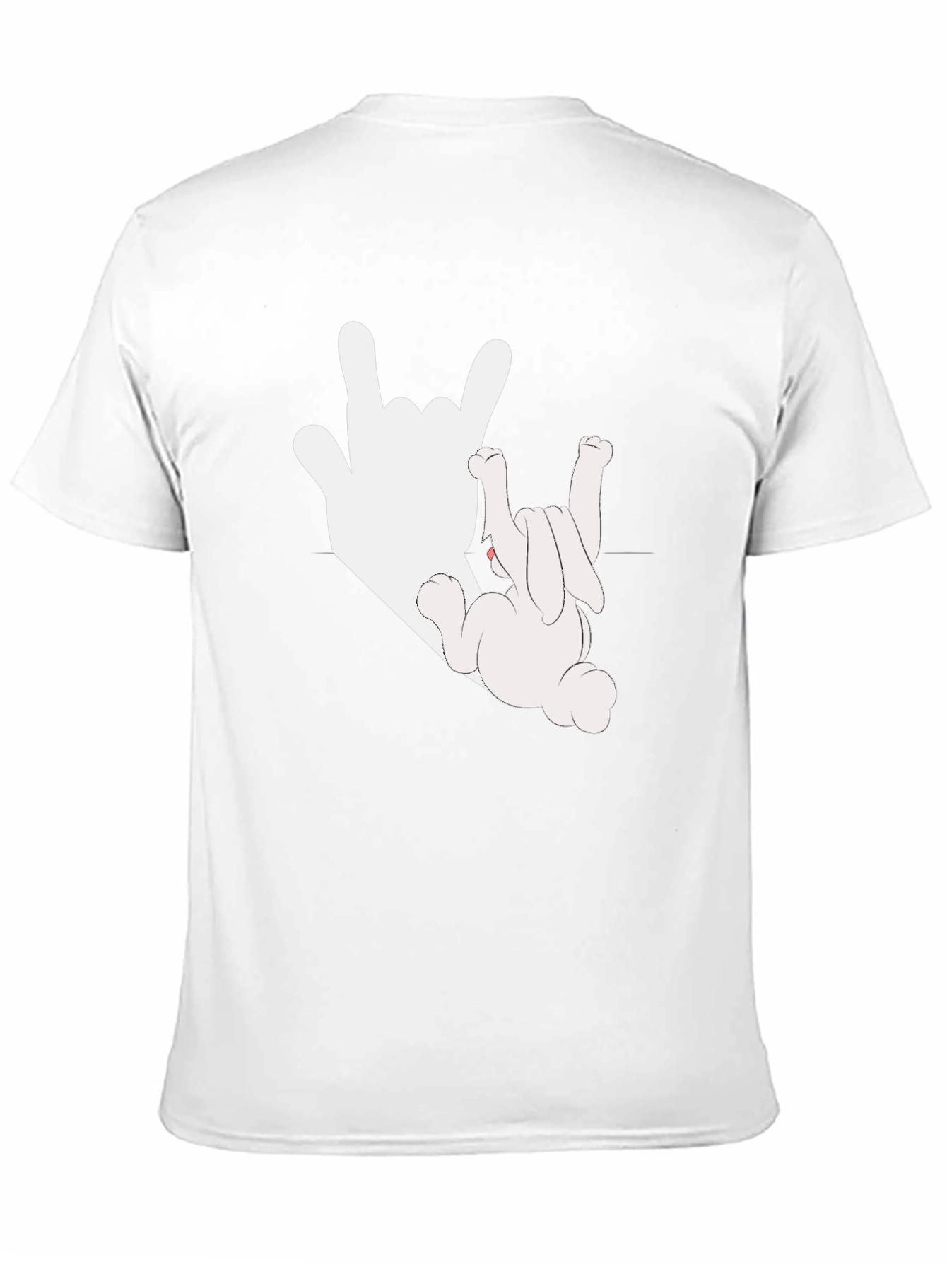 Black Rock On Bunny Graphic Tee - Black Cotton T-Shirt view 11