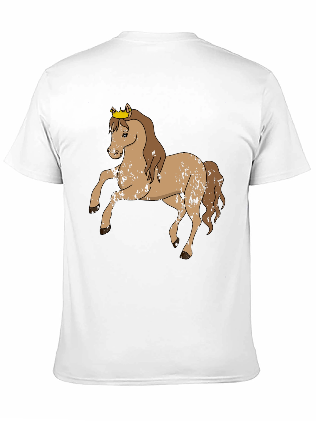 Black Horse Wearing Crown Graphic Tee view 11
