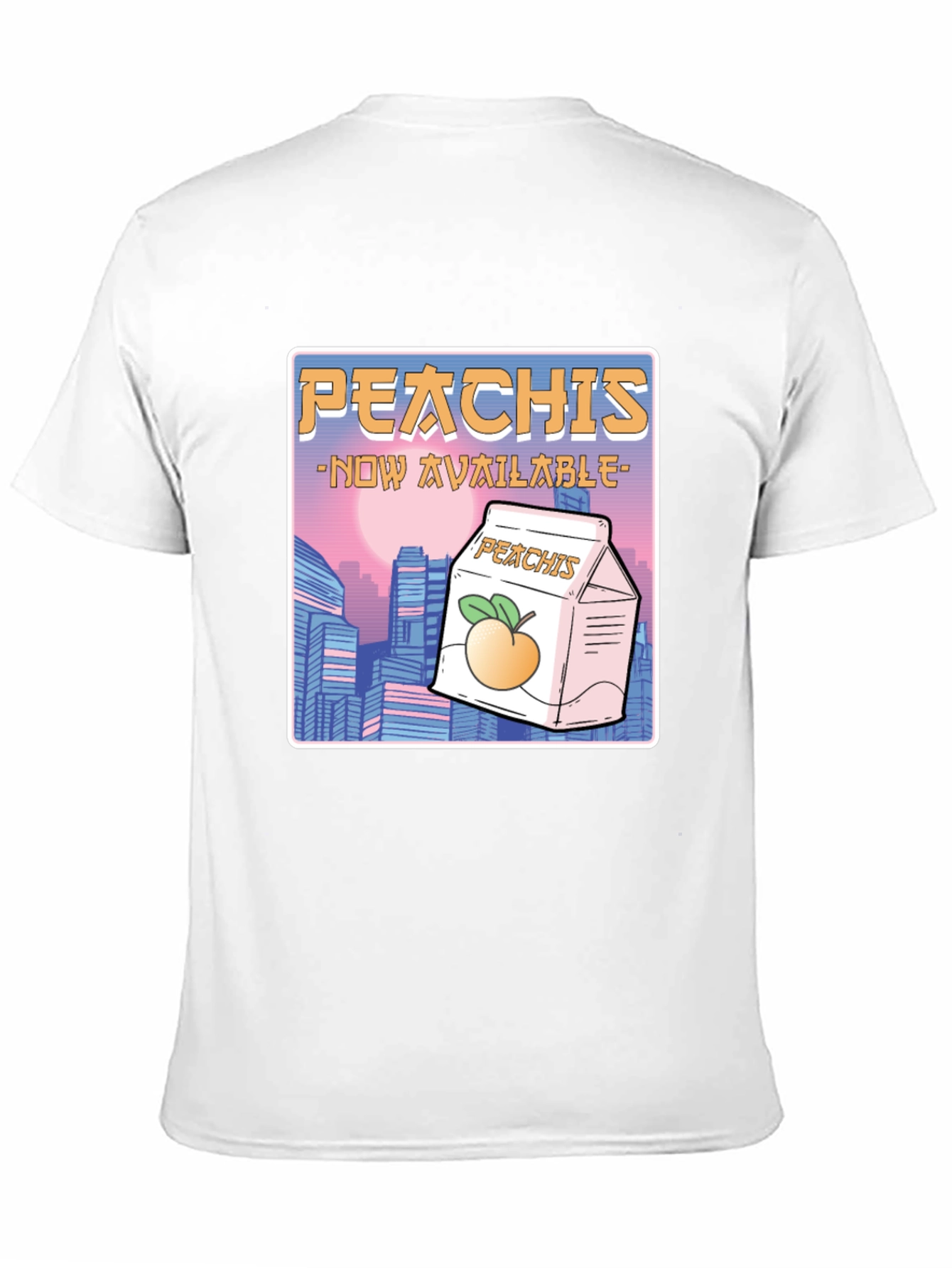 Black Peachis T-Shirt: Retro Anime Drink Tee view 11