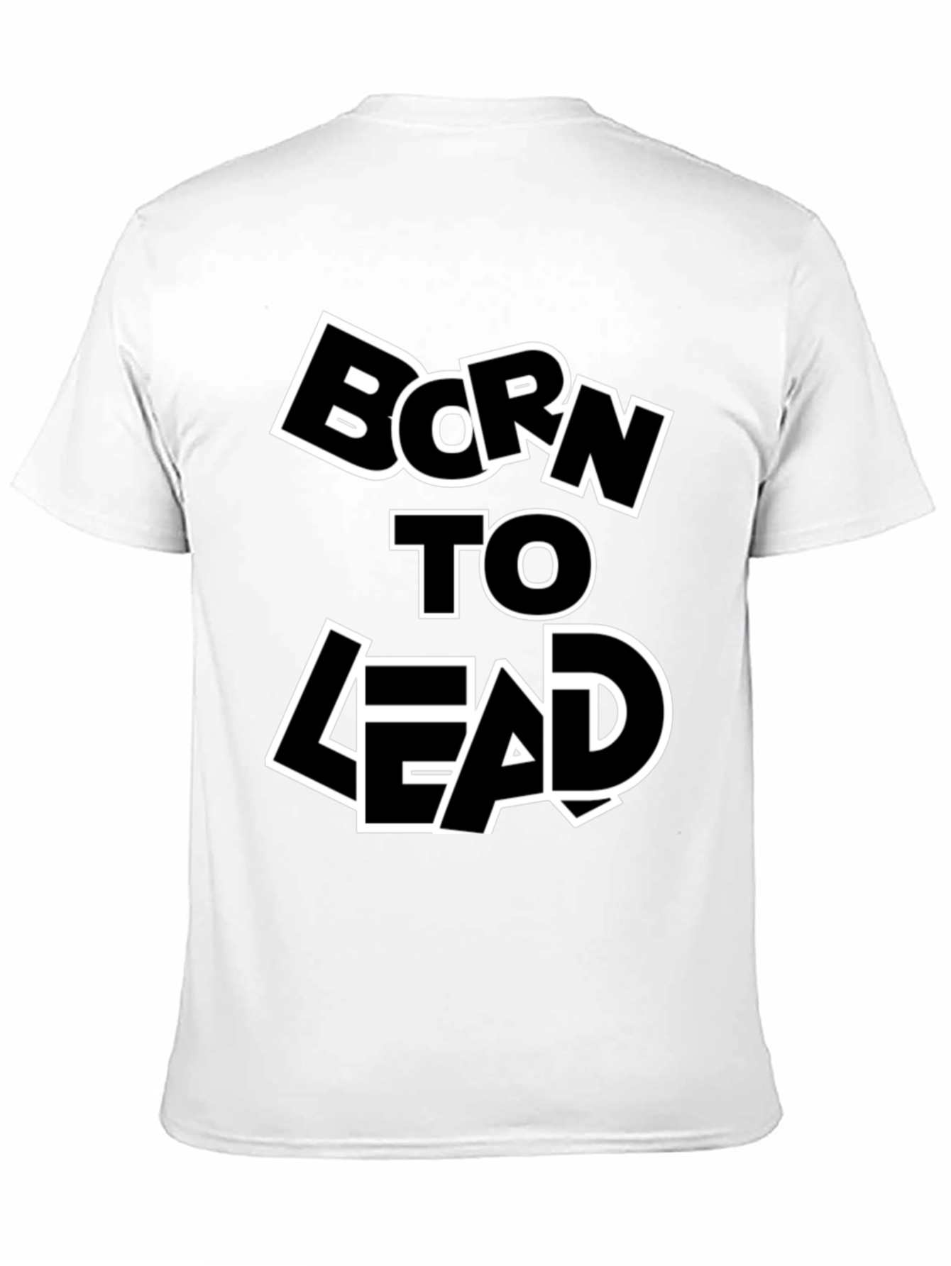 Black Born to Lead Graphic Print T-Shirt - Black view 11