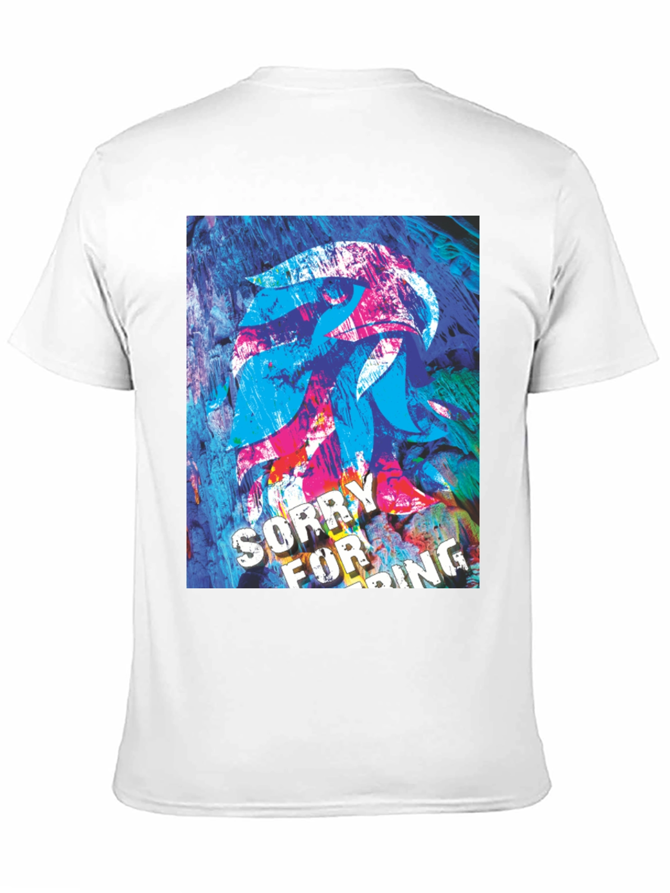 Black Abstract Graphic Tee - Sorry For Being Awesome view 11