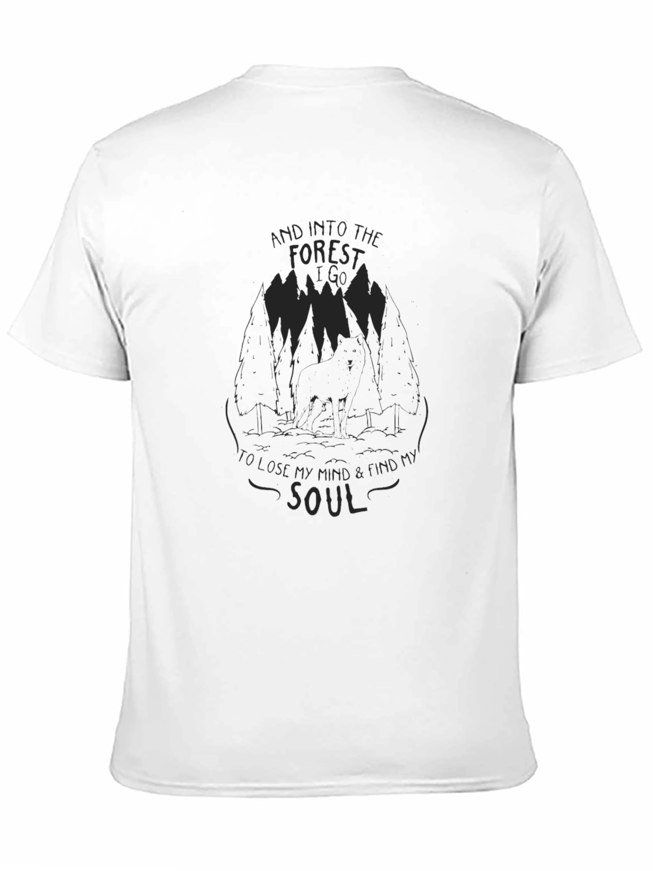 Black Into the Forest T-Shirt - Find Your Soul view 11