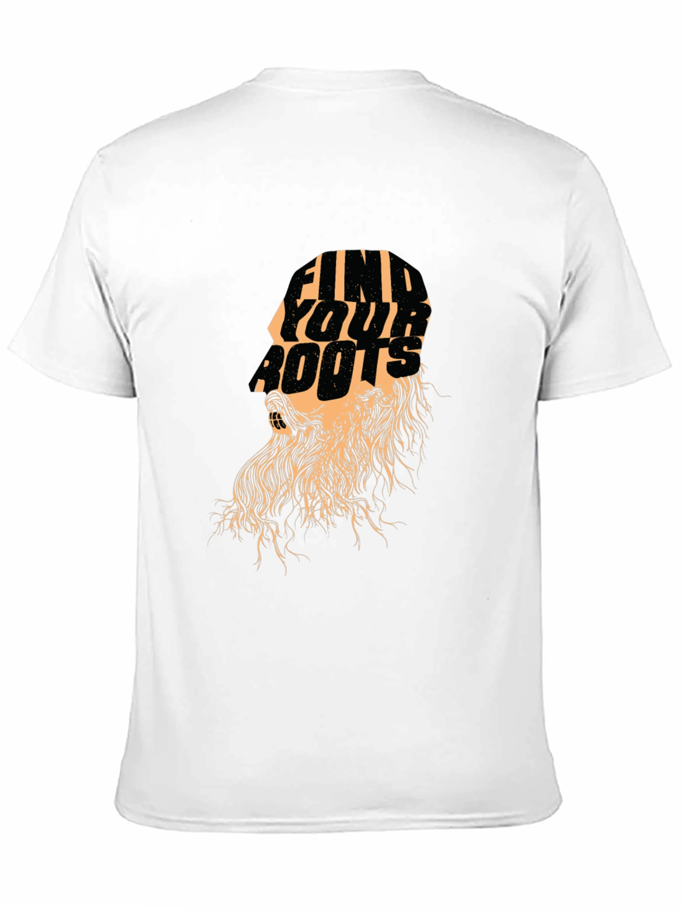 Black Find Your Roots Graphic Print Tee - Stylish Black T-Shirt view 11