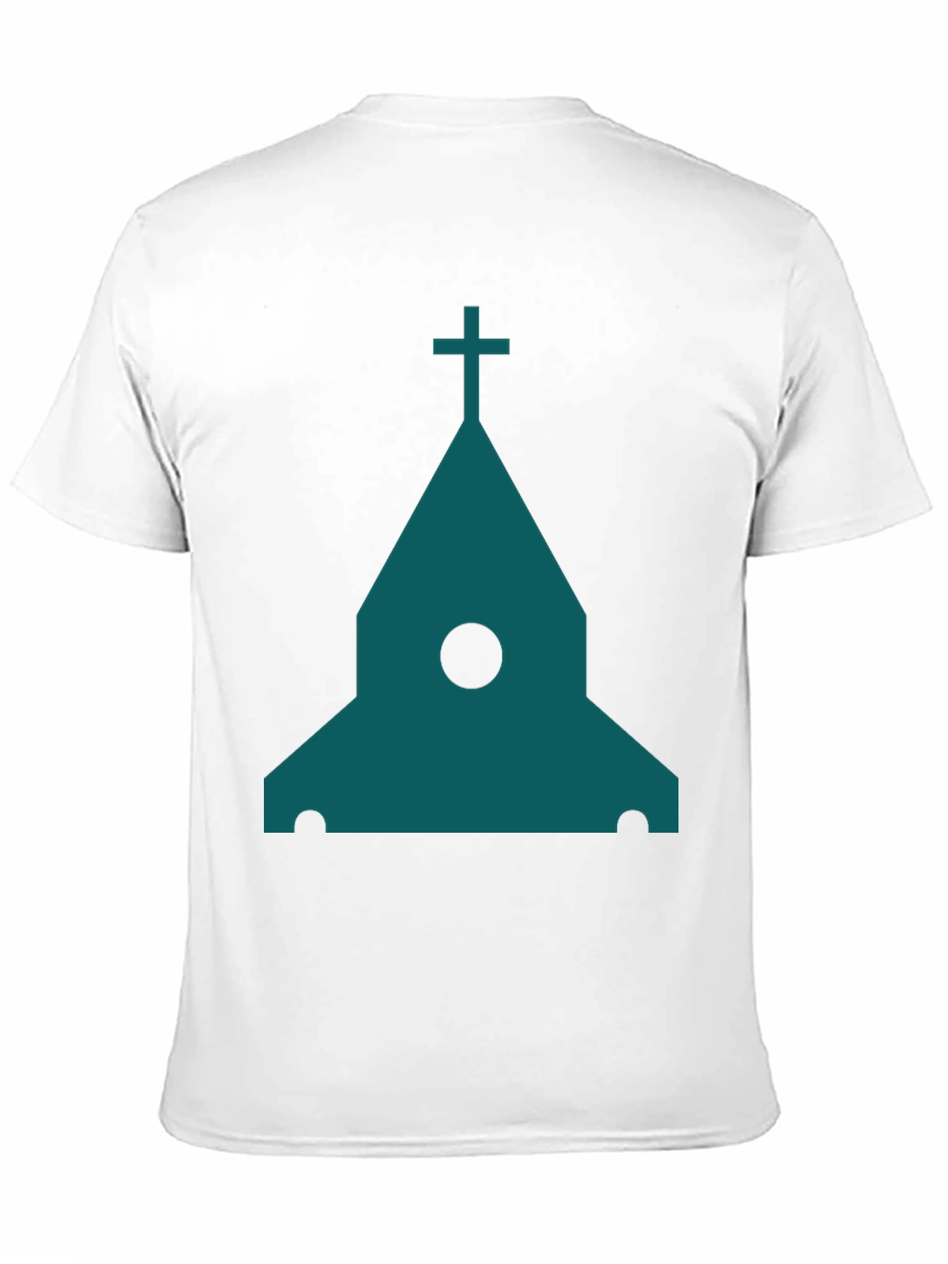 Black Modern Church Graphic Tee - Black Cotton Blend view 11