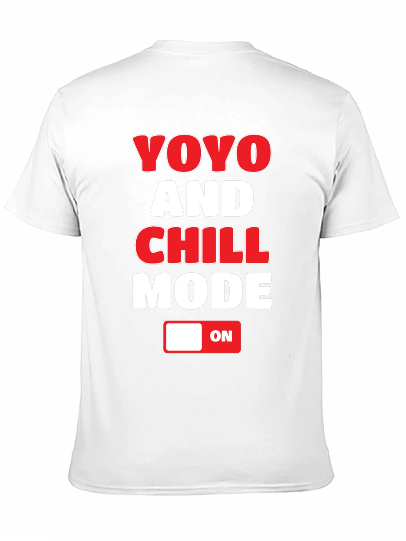 Black YOYO and CHILL Mode T-Shirt - Novelty Graphic Tee view 11