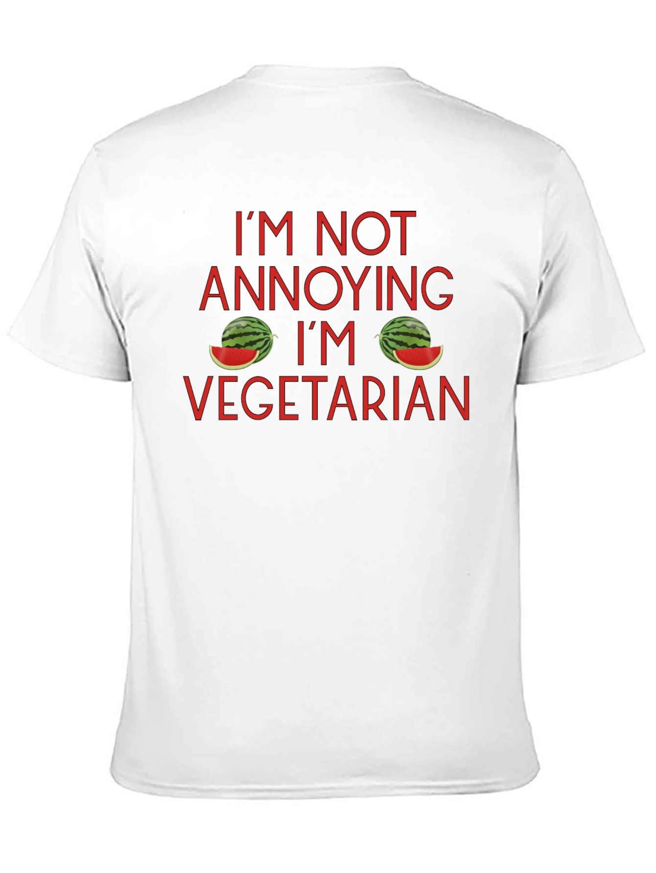 Black I'm Not Annoying, I'm Vegetarian T-Shirt view 11