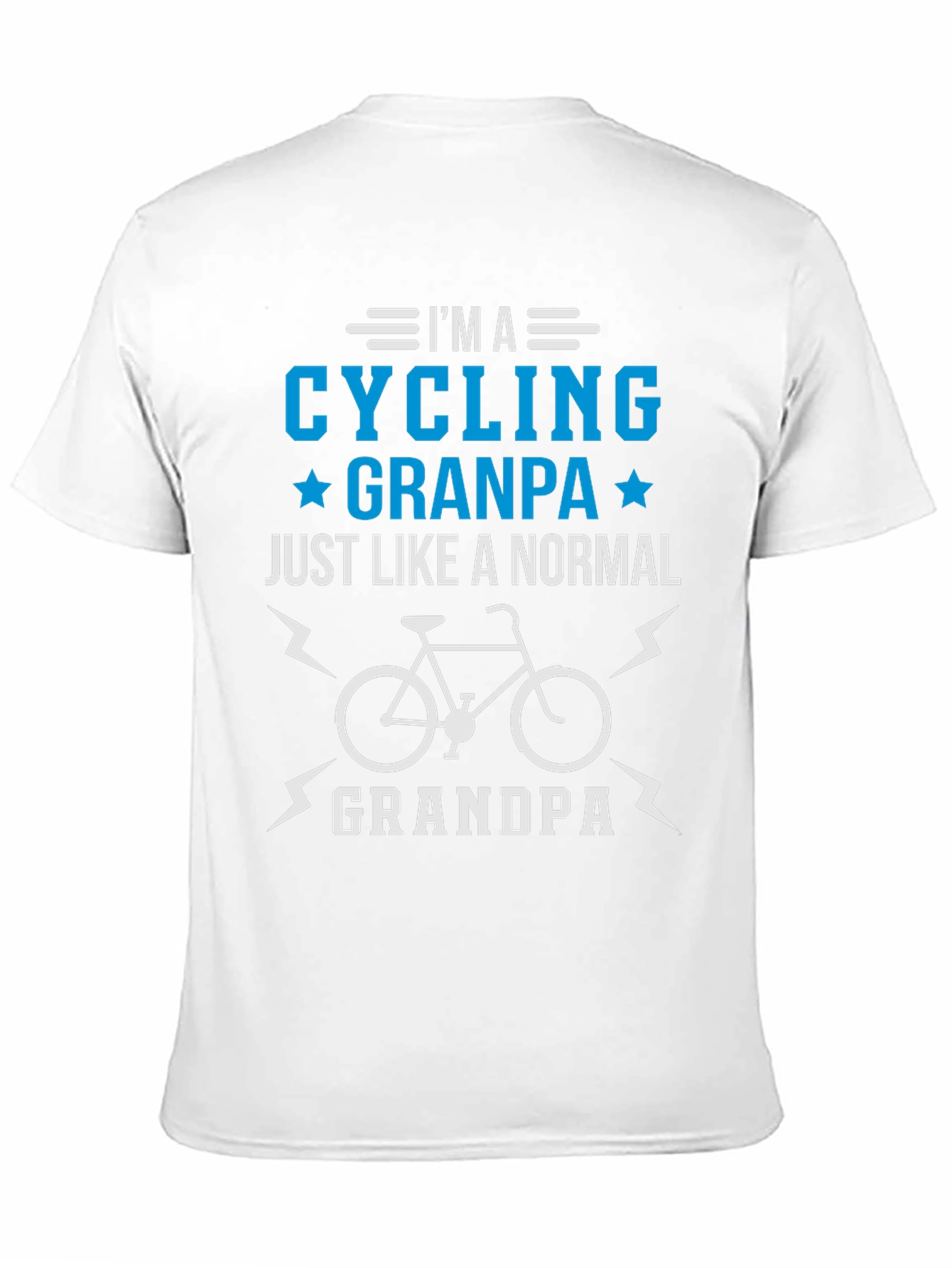 Black Cycling Grandpa T-Shirt - Cool Gift for Grandfathers view 11