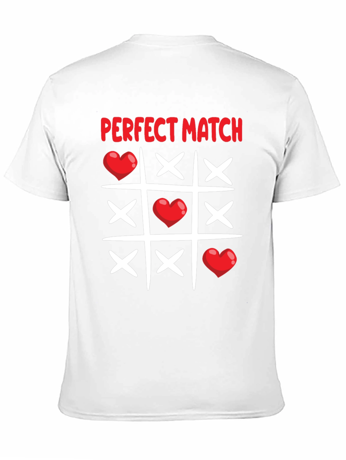 Black Perfect Match T-Shirt - Valentine's Day Tic-Tac-Toe Love Tee view 11