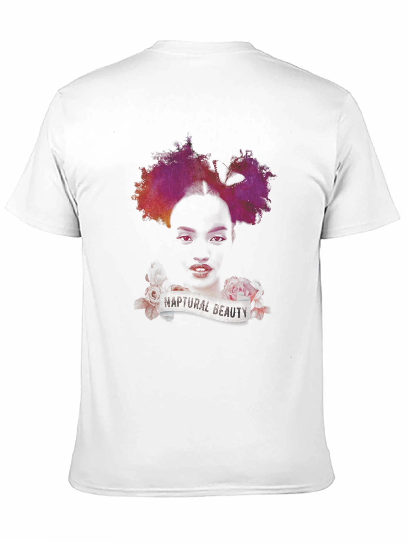 Black Naptural Beauty Graphic Tee - Black Unisex T-Shirt view 11
