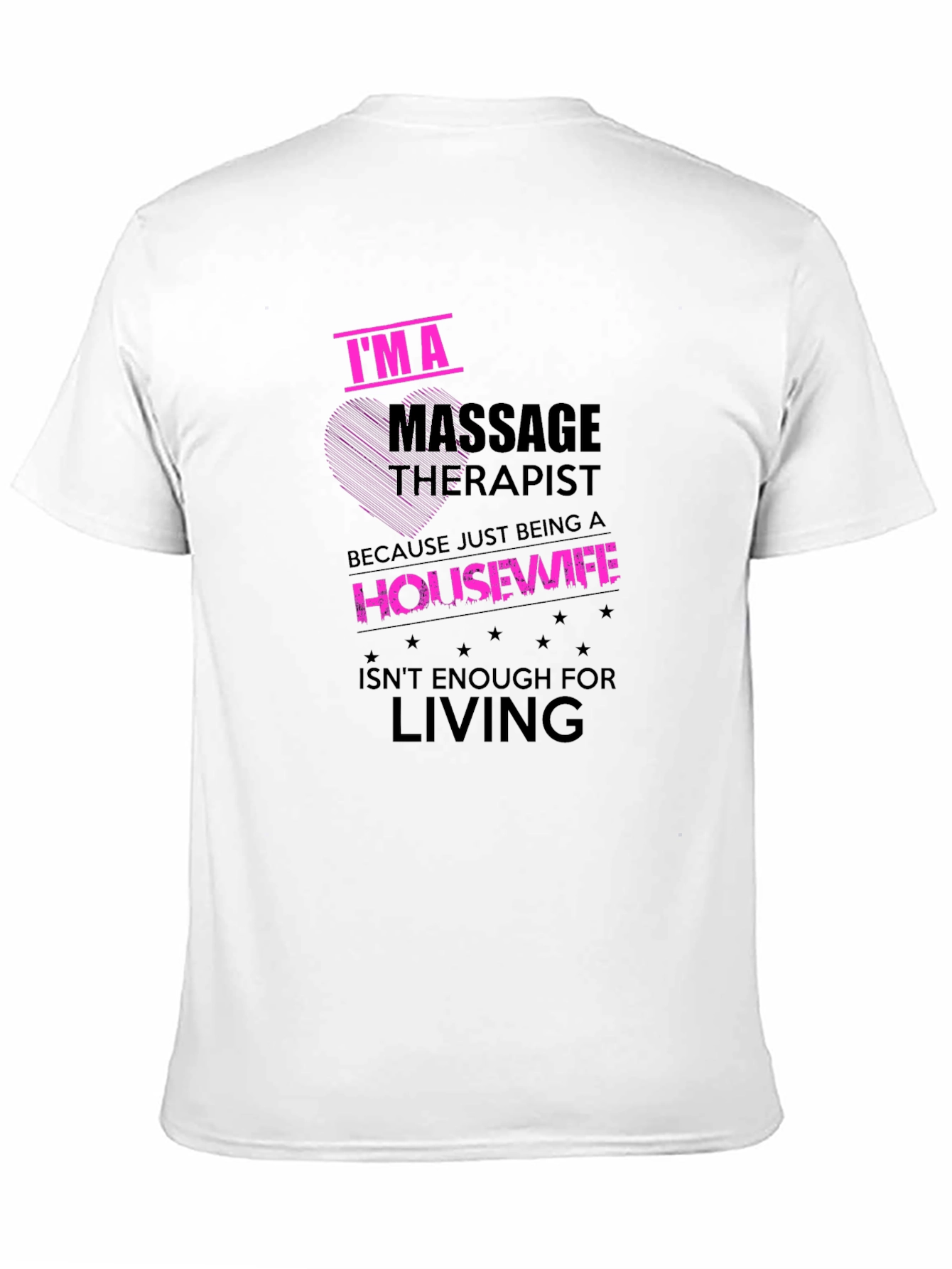 Black Massage Therapist Funny Graphic T-Shirt view 11