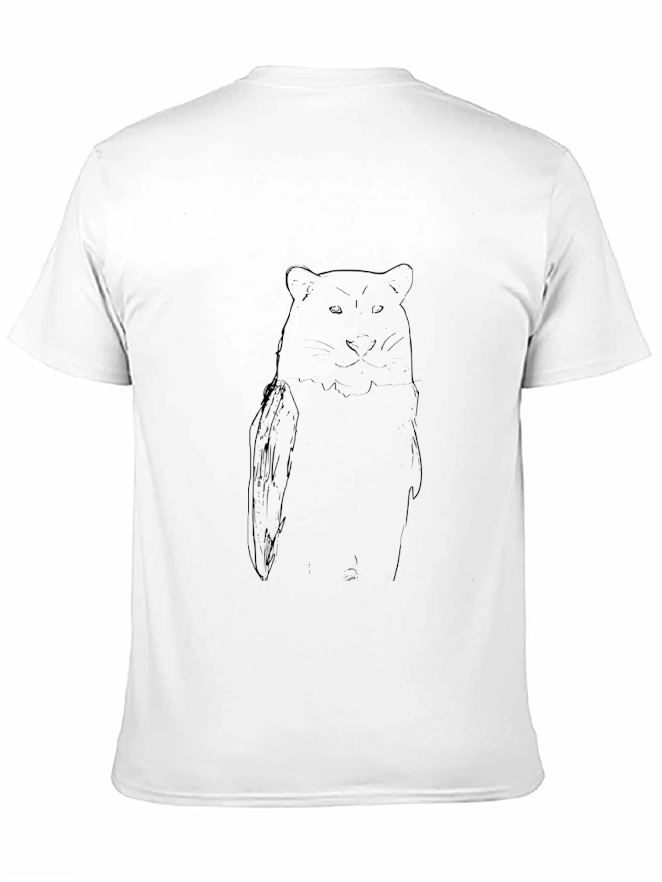 Black Black T-Shirt with Bear Graphic view 11