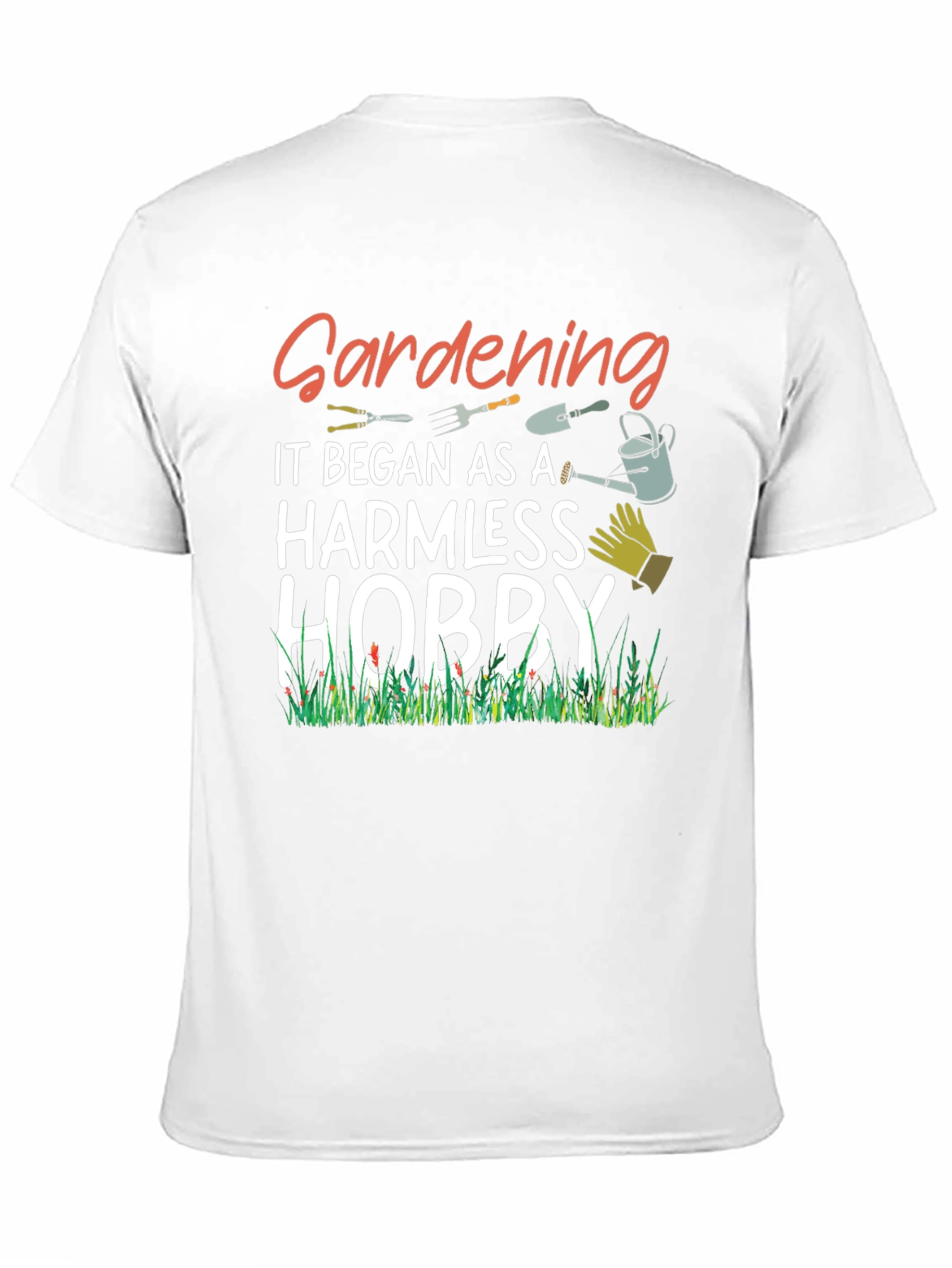 Black Gardening Hobby T-Shirt view 11