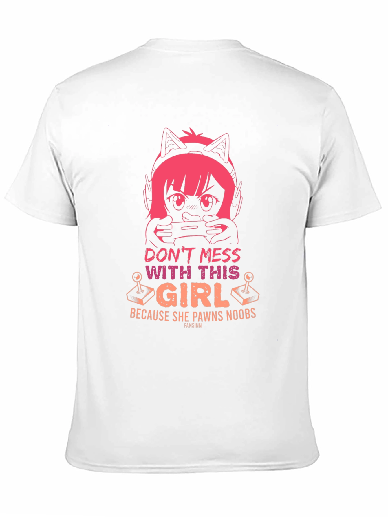 Black Gamer Girl T-Shirt - Don't Mess With This Girl view 11