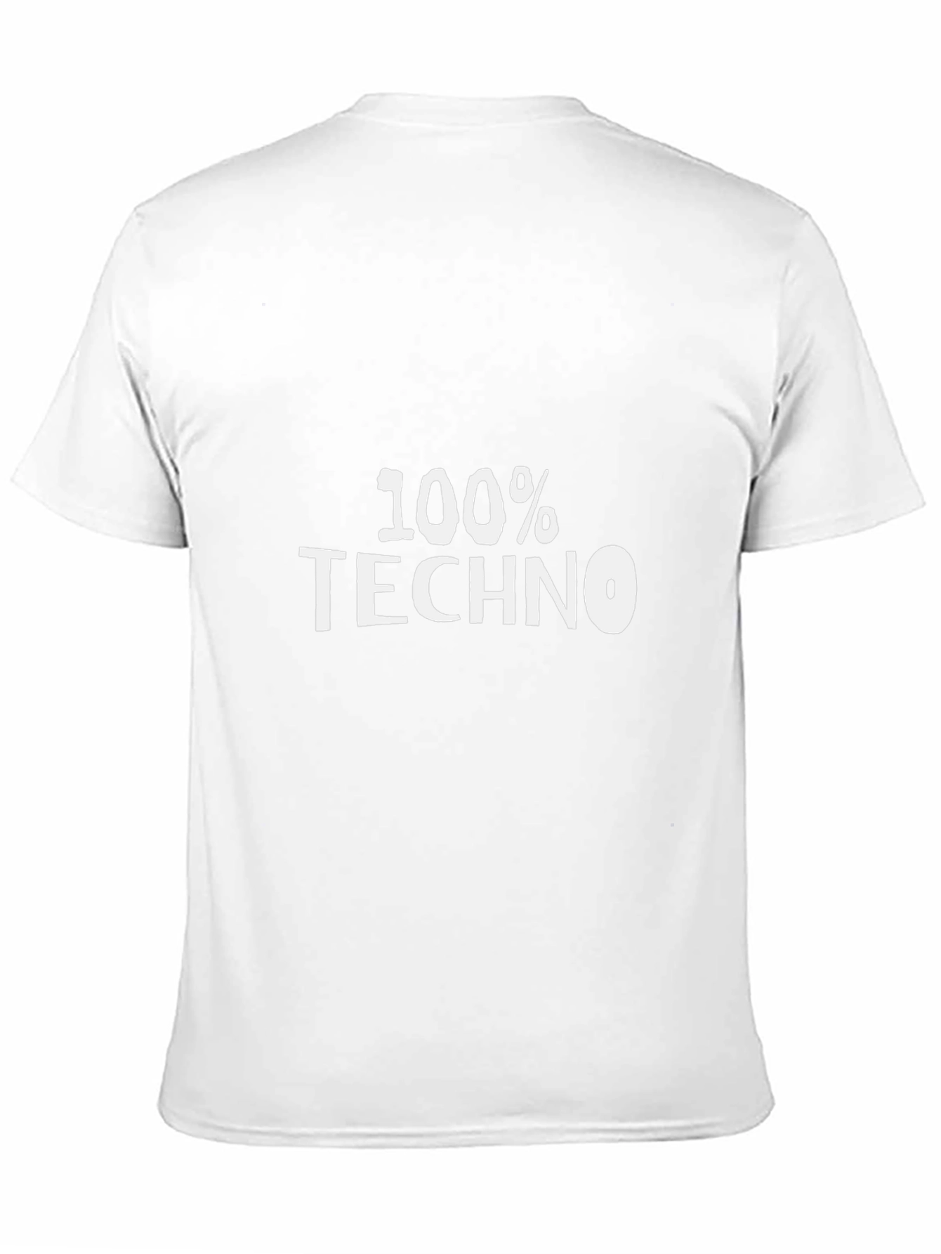 Black 100% Techno Black T-Shirt EDM Music Lover Tee view 11