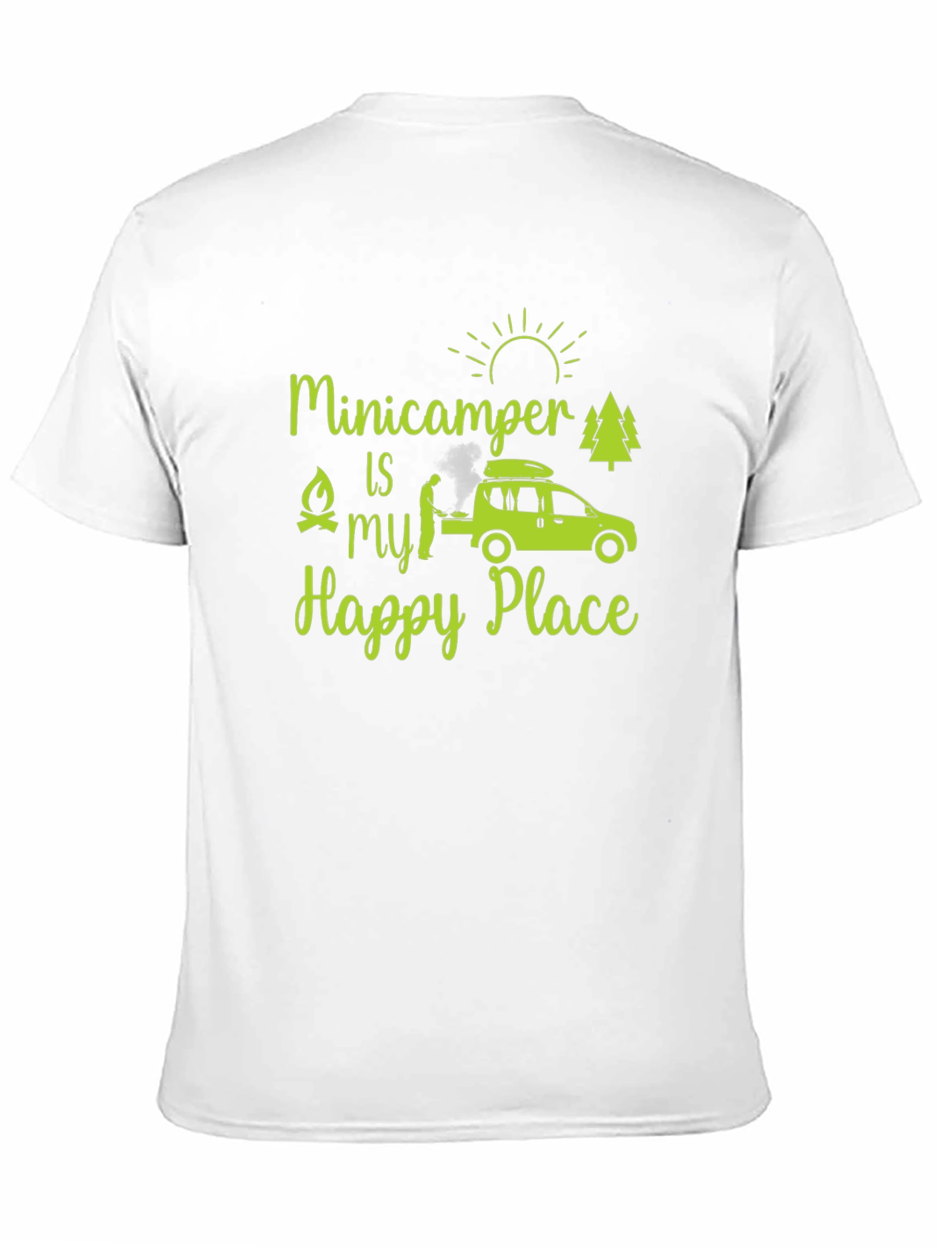 Black Minicamper Happy Place T-Shirt view 11