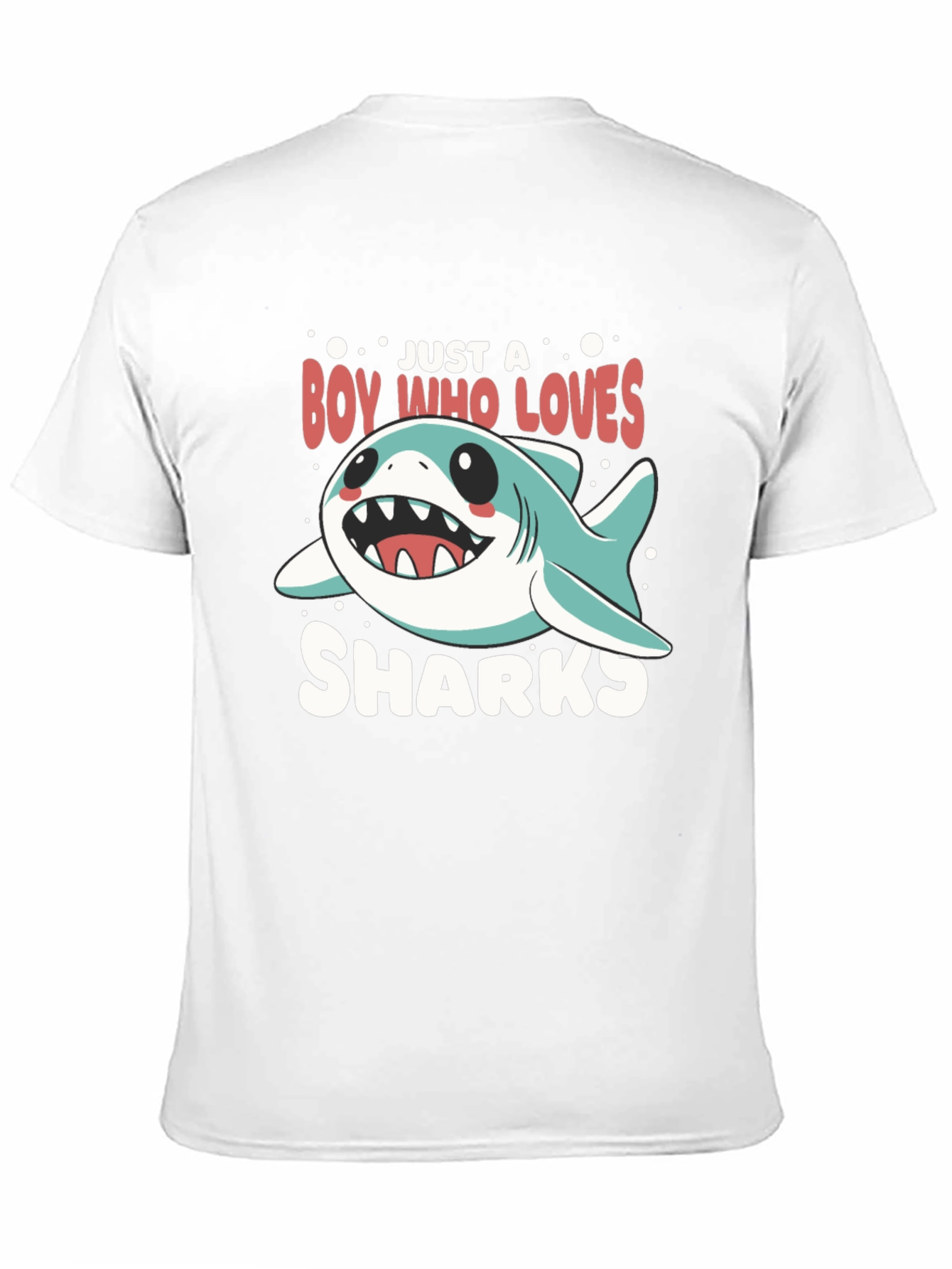 Black Boy Who Loves Sharks T-Shirt view 11
