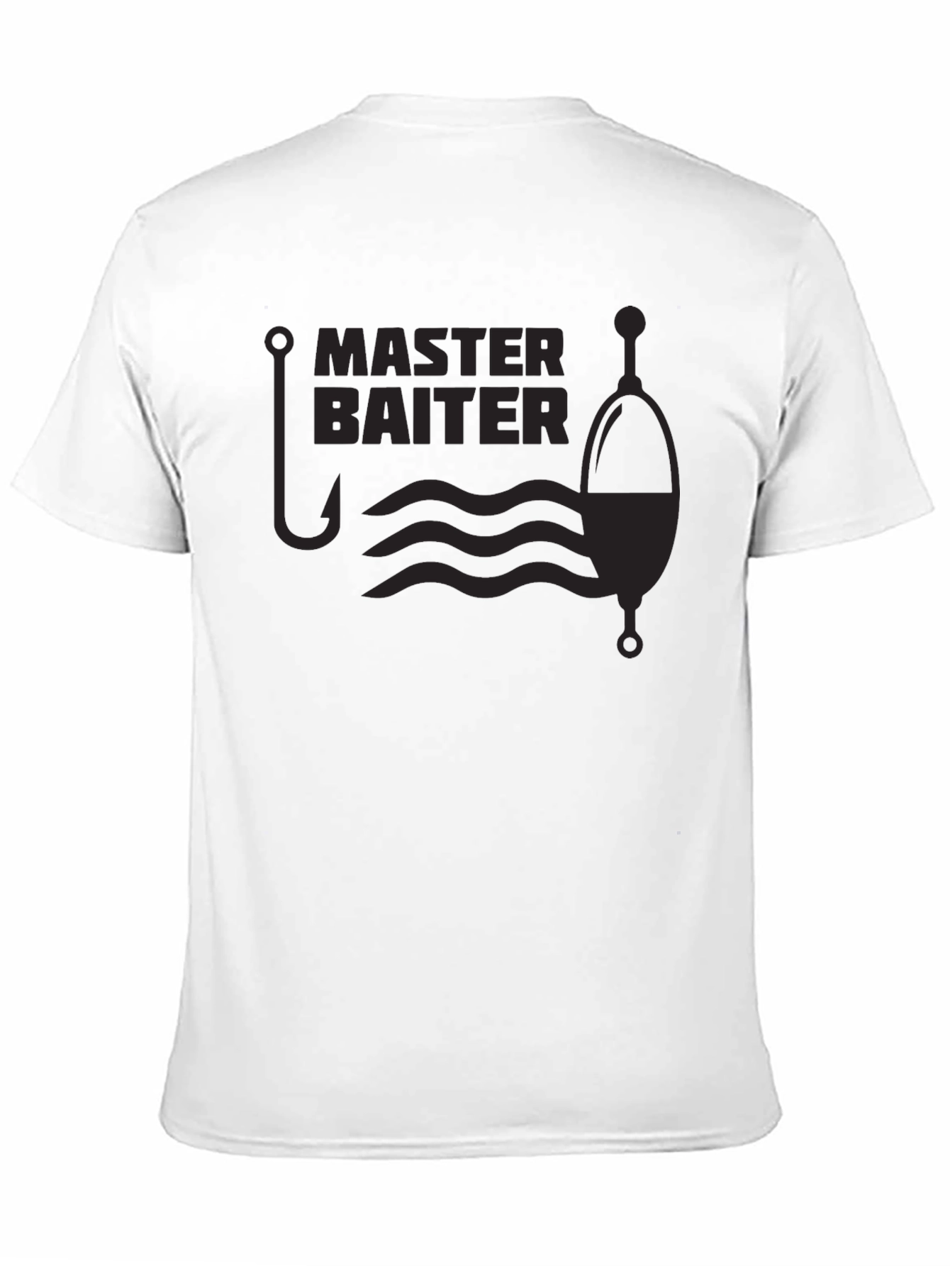 Black Master Baiter Fishing T-Shirt - Funny Angler Tee view 11