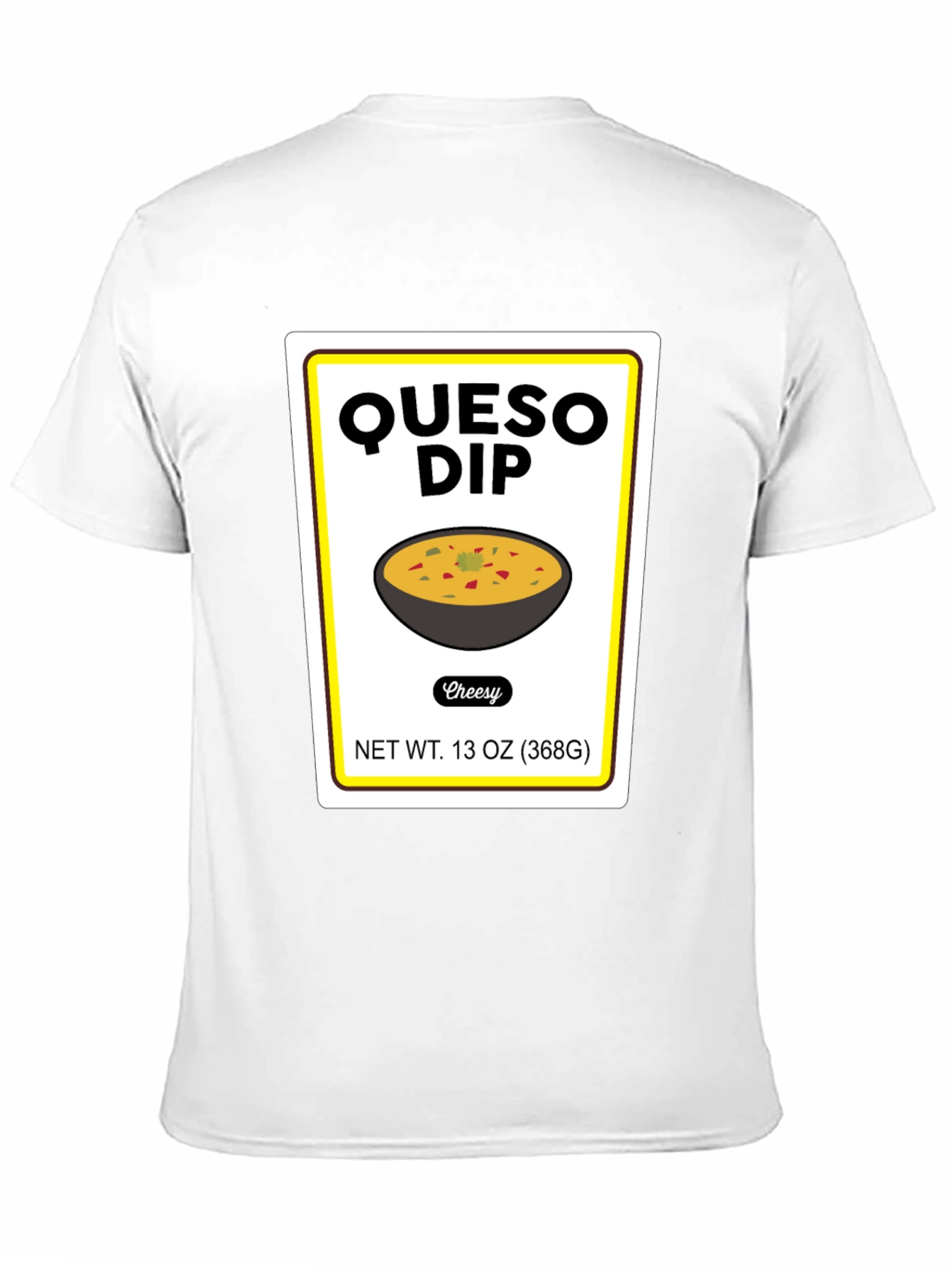 Black Queso Dip T-Shirt - Humorous Foodie Tee view 11