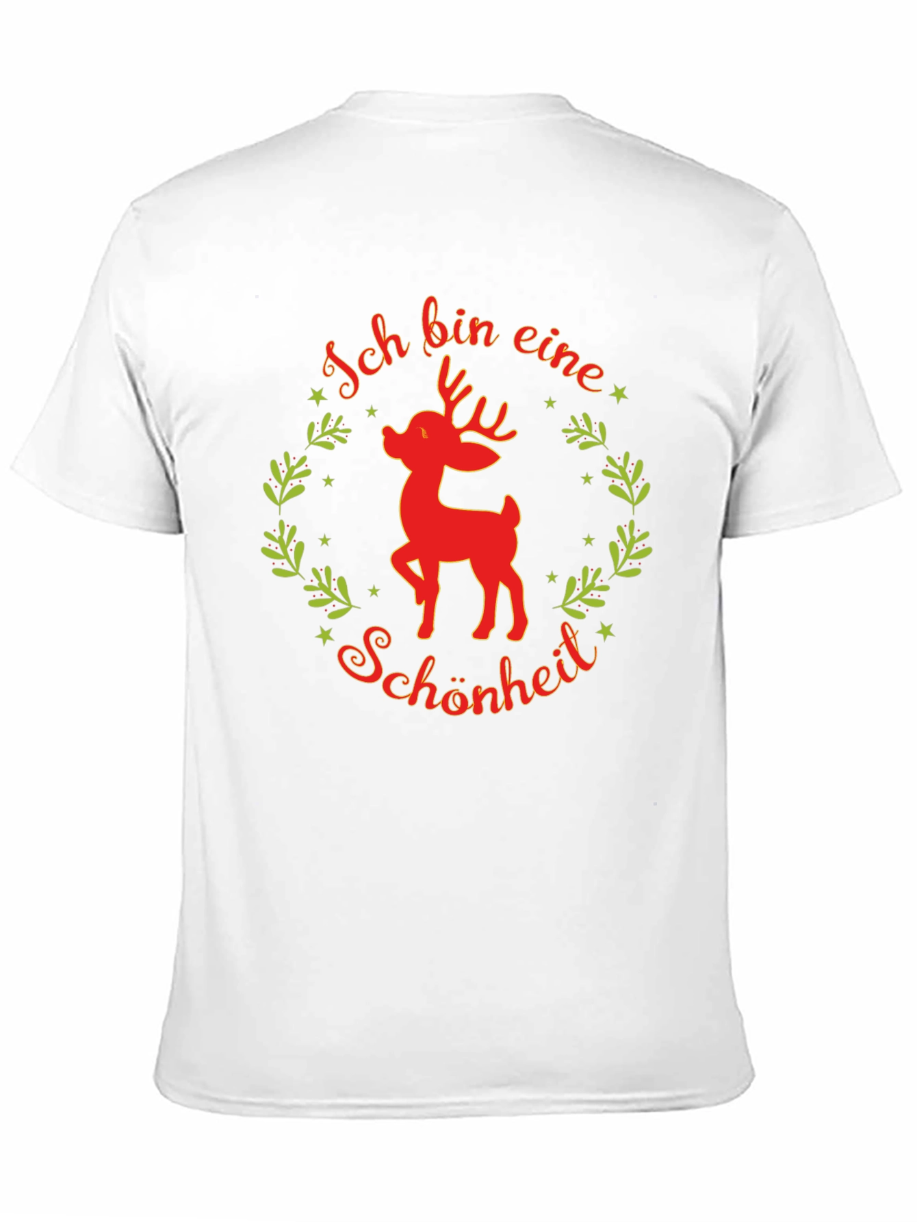 Black Festive Reindeer T-Shirt - Ich Bin Eine Schönheit view 11