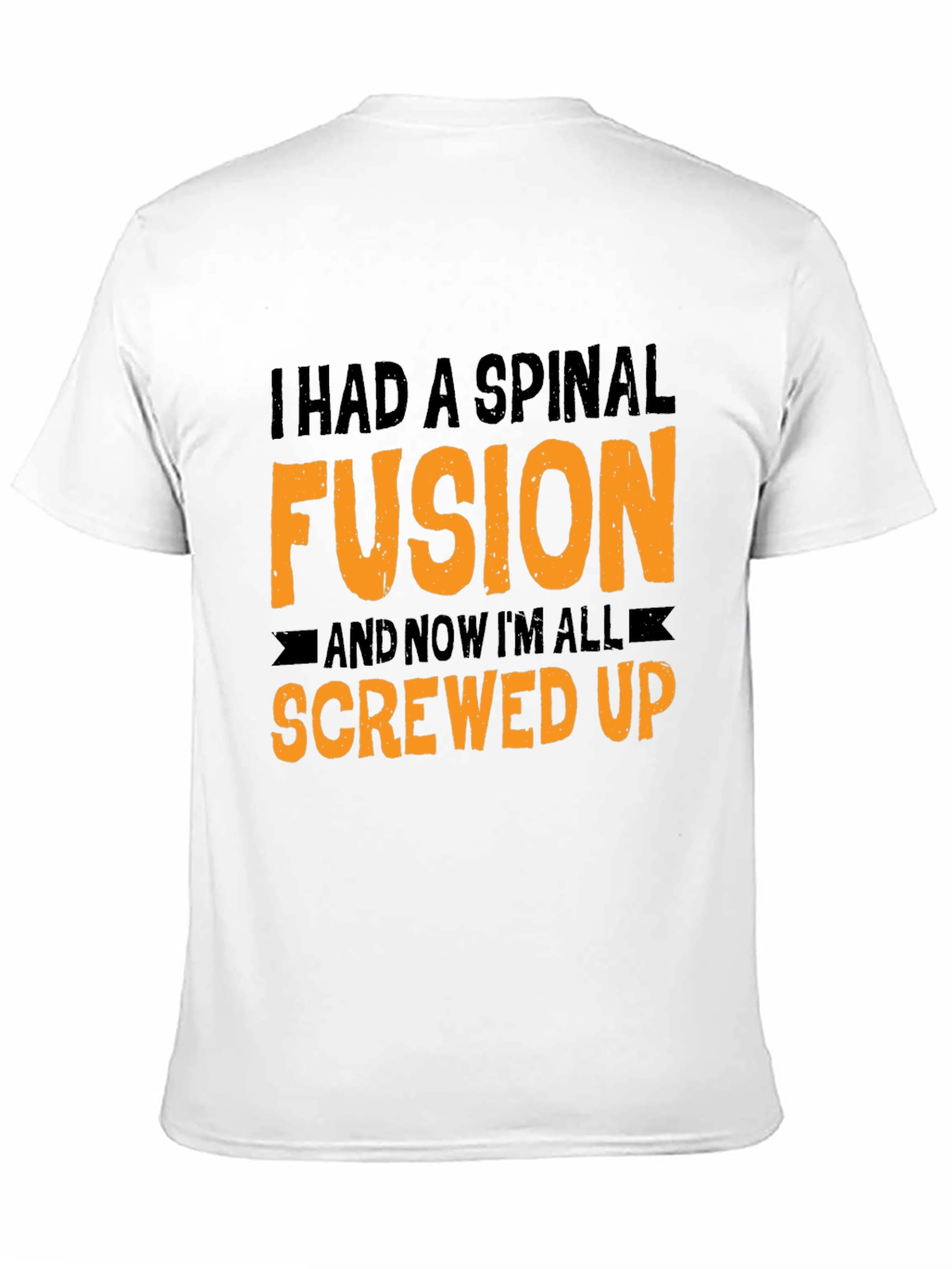 Black Spinal Fusion Graphic Tee - Funny Screw Up Humor view 11