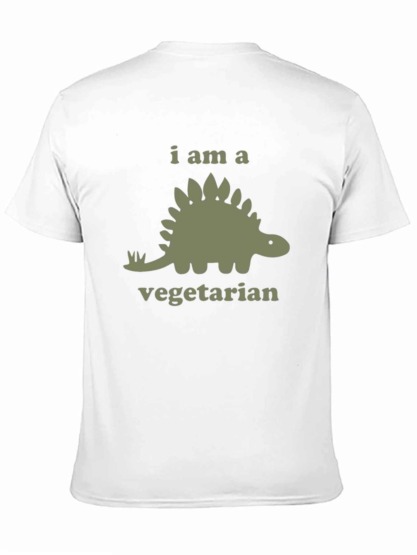 Black Vegetarian Dinosaur Graphic T-Shirt view 11