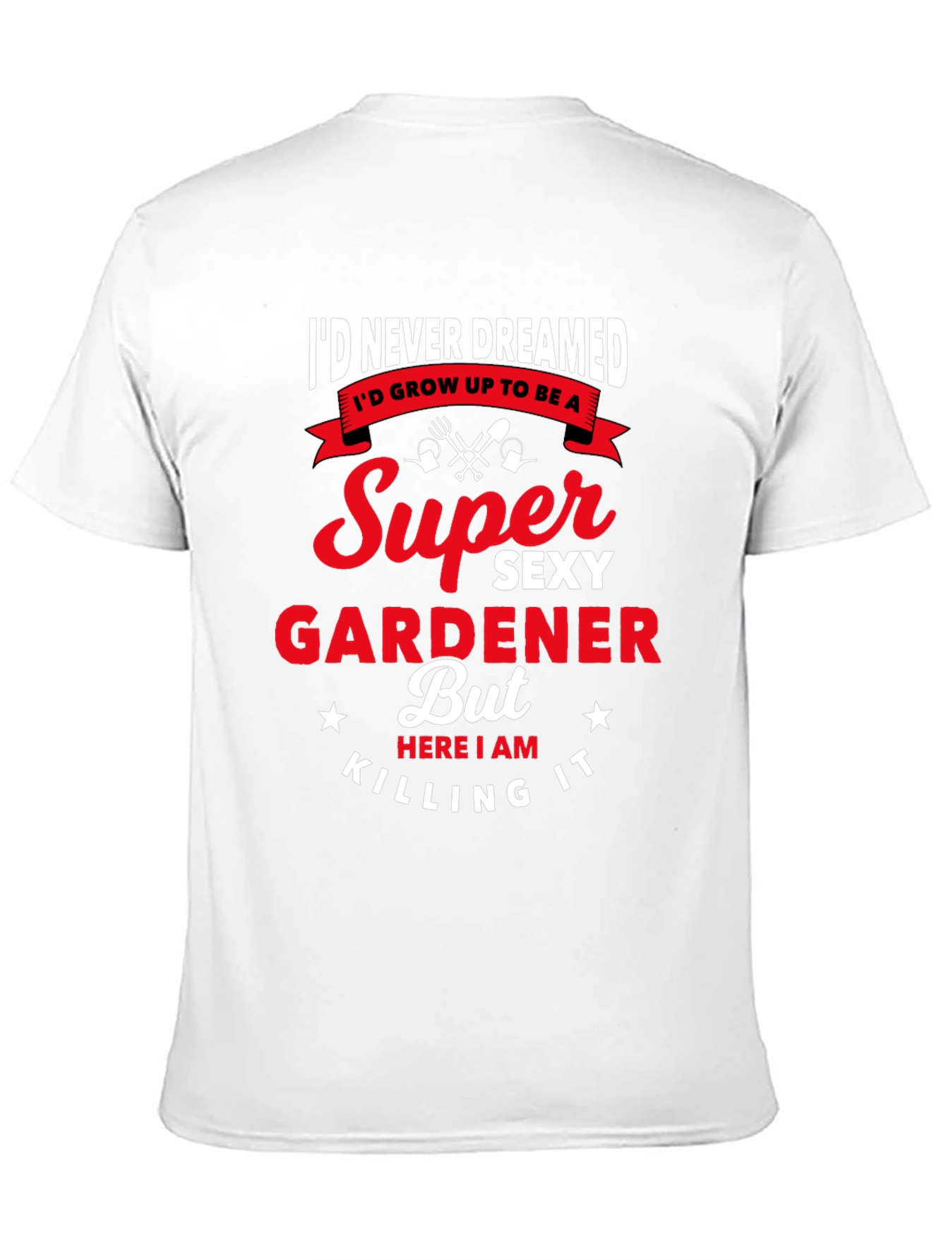 Black Super Sexy Gardener Graphic T-Shirt view 11